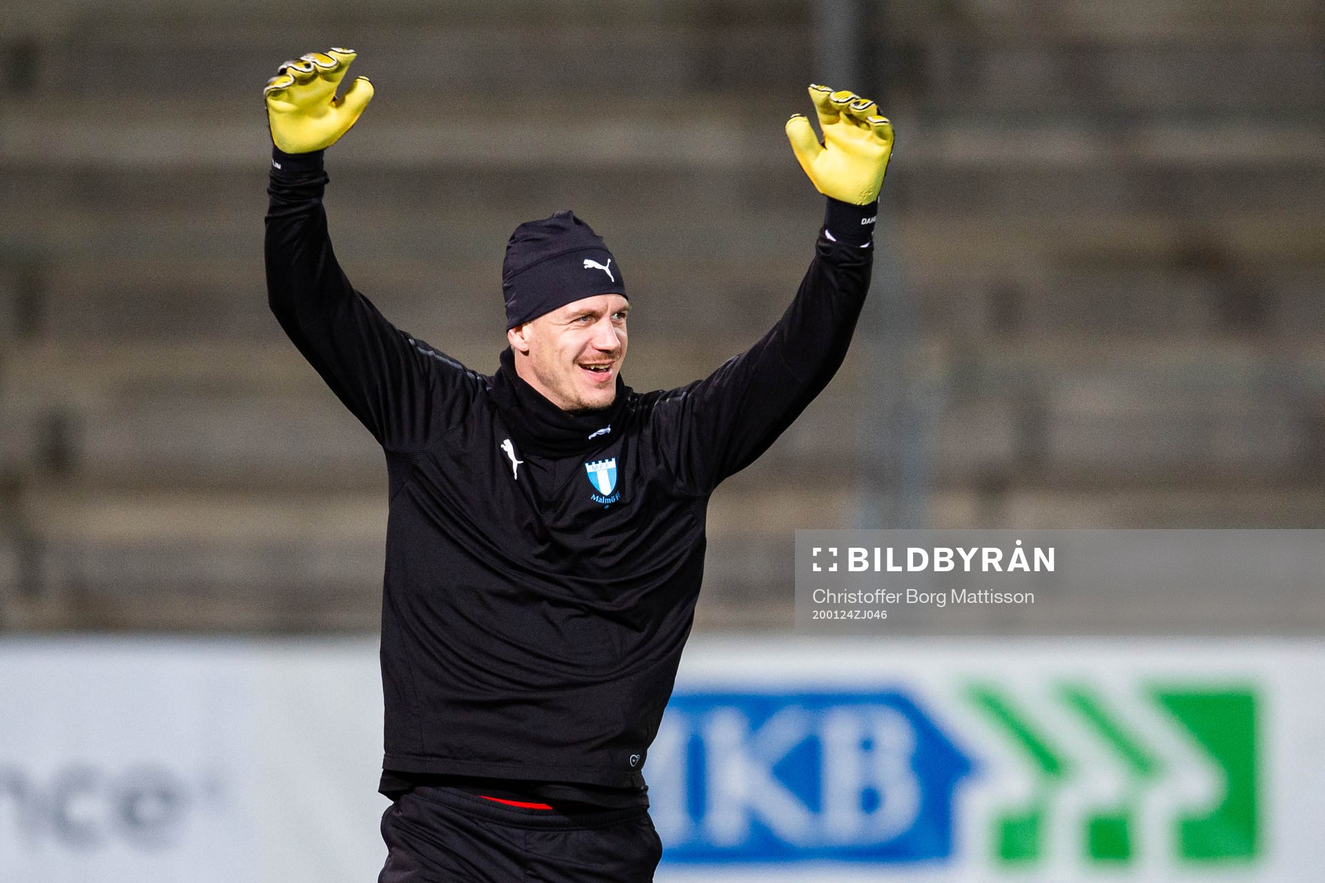 Malmö FFs målvakt Johan Dahlin
