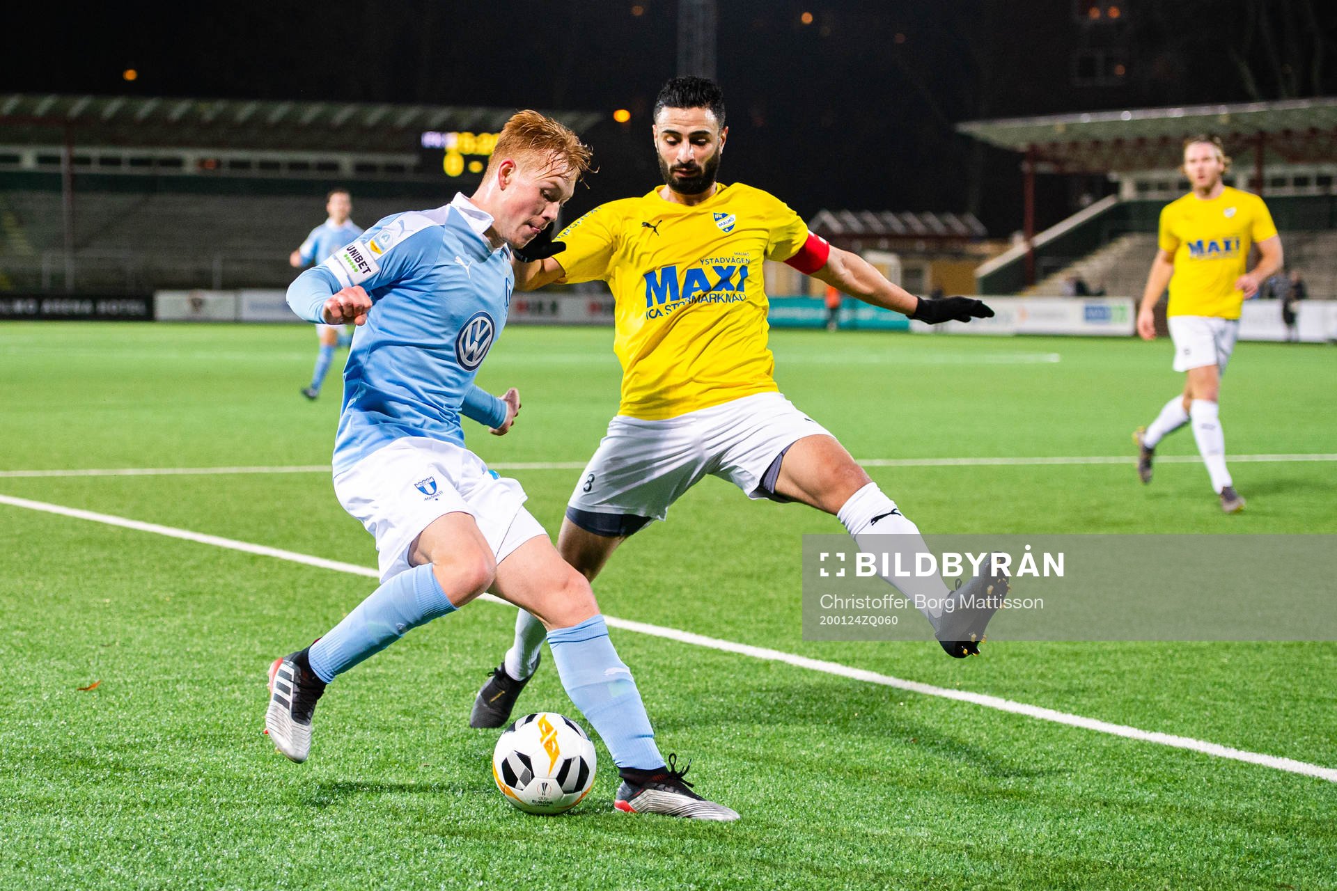 Malmö FFs Linus Borgström och IFK Malmös Raslan Al Kurdi