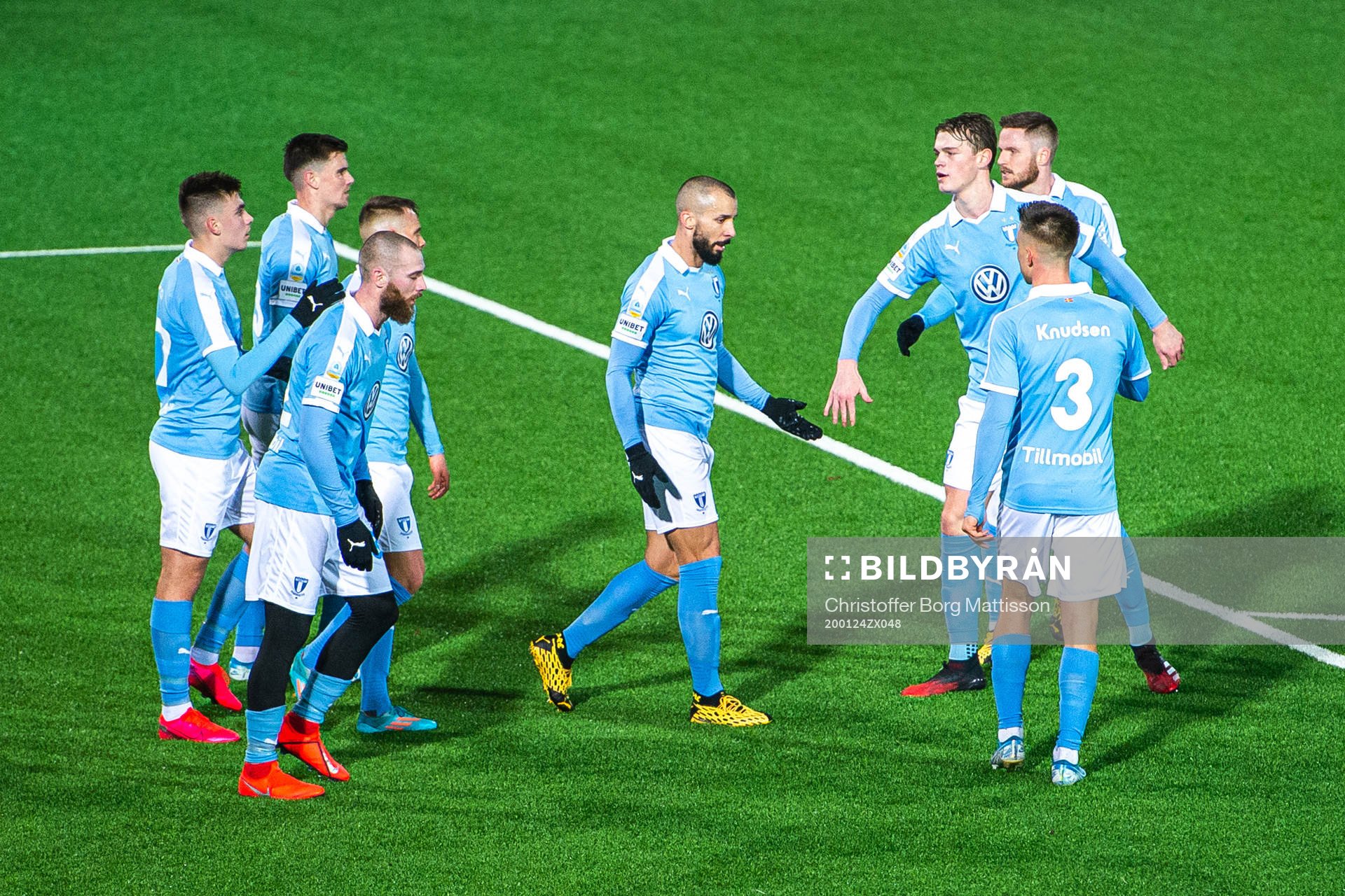Malmö FFs spelare jublar