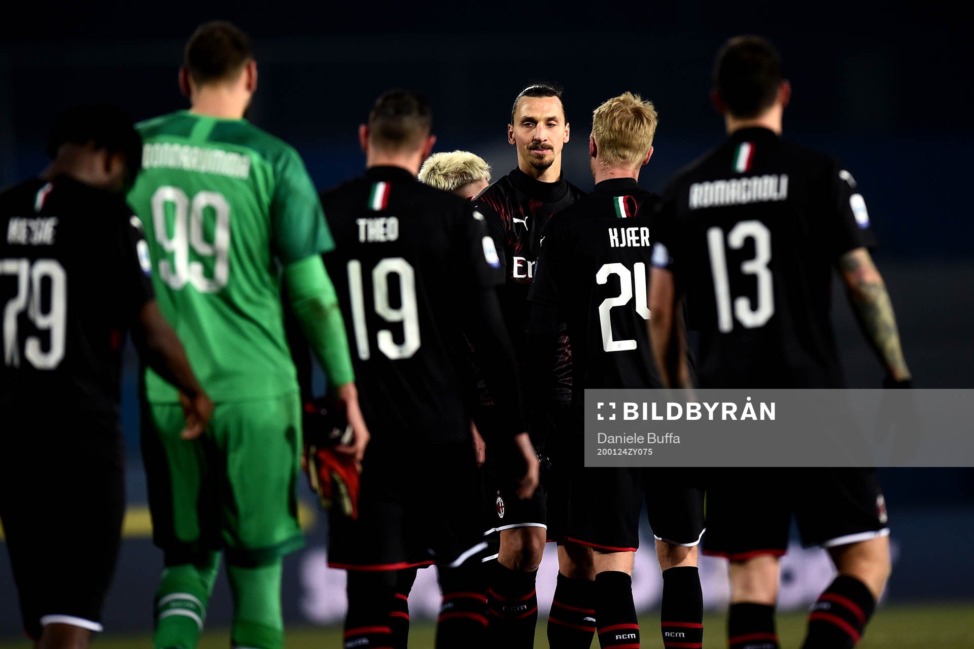 Zlatan Ibrahimovic of Milan during the Serie A game between Brescia and Milan on January 24, 2020 in Milano.
