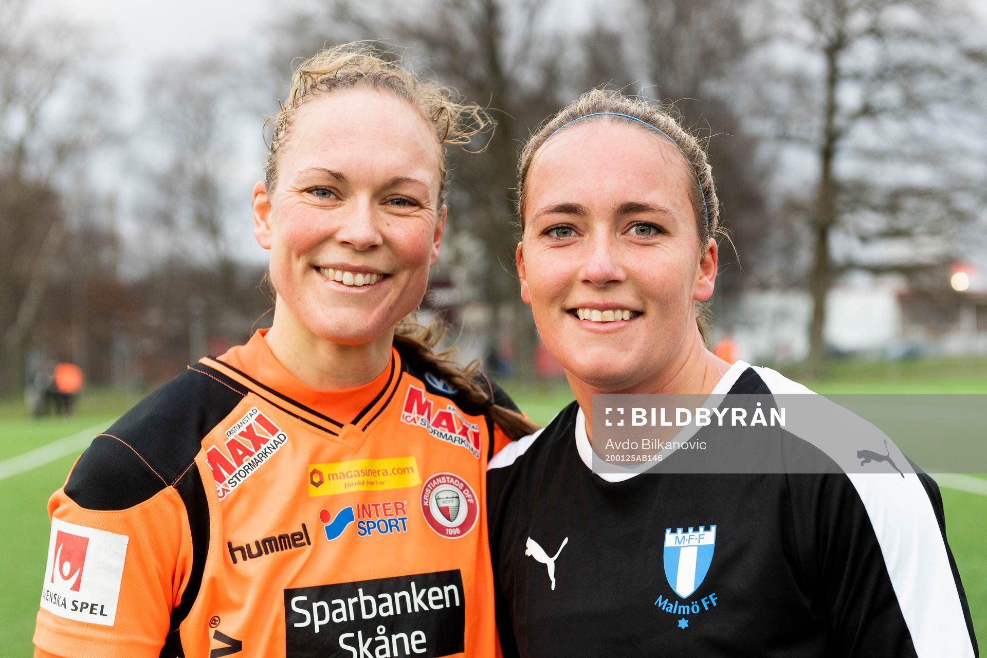 Kristianstads Therese Ivarsson och Malmö FFs Beatrice