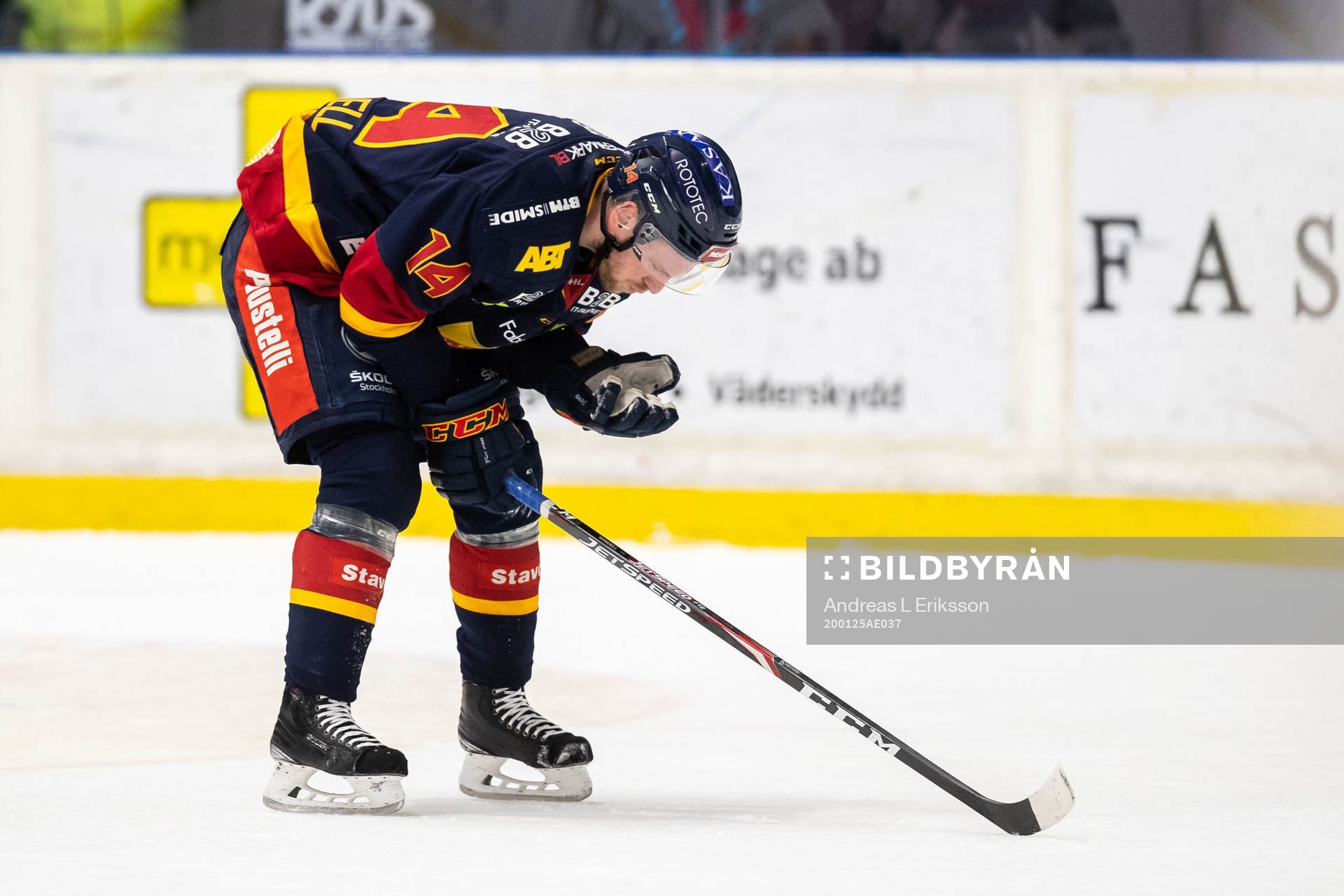 Djurgårdens Tom Wandell har ont