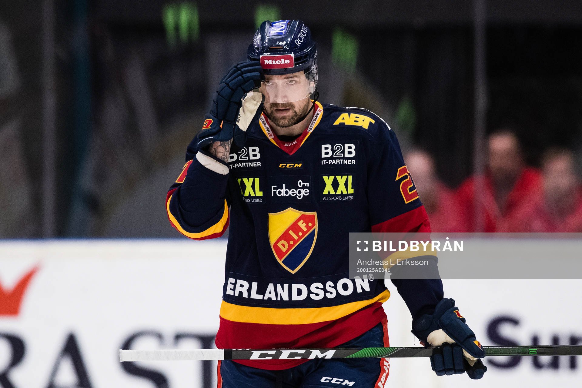 Djurgårdens Dick Axelsson deppar