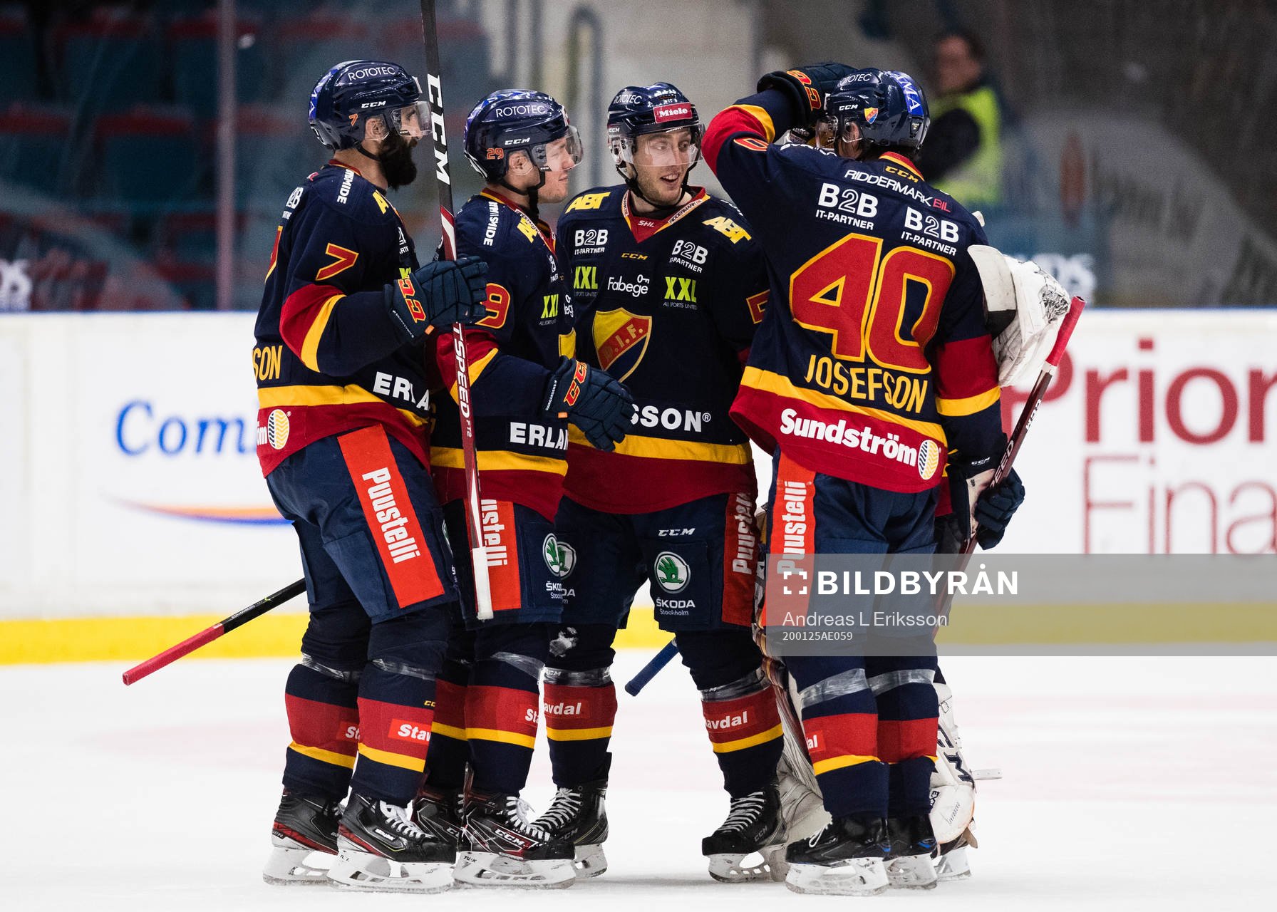 Djurgårdens Jason Garrison, Sebastian Strandberg, Robin
