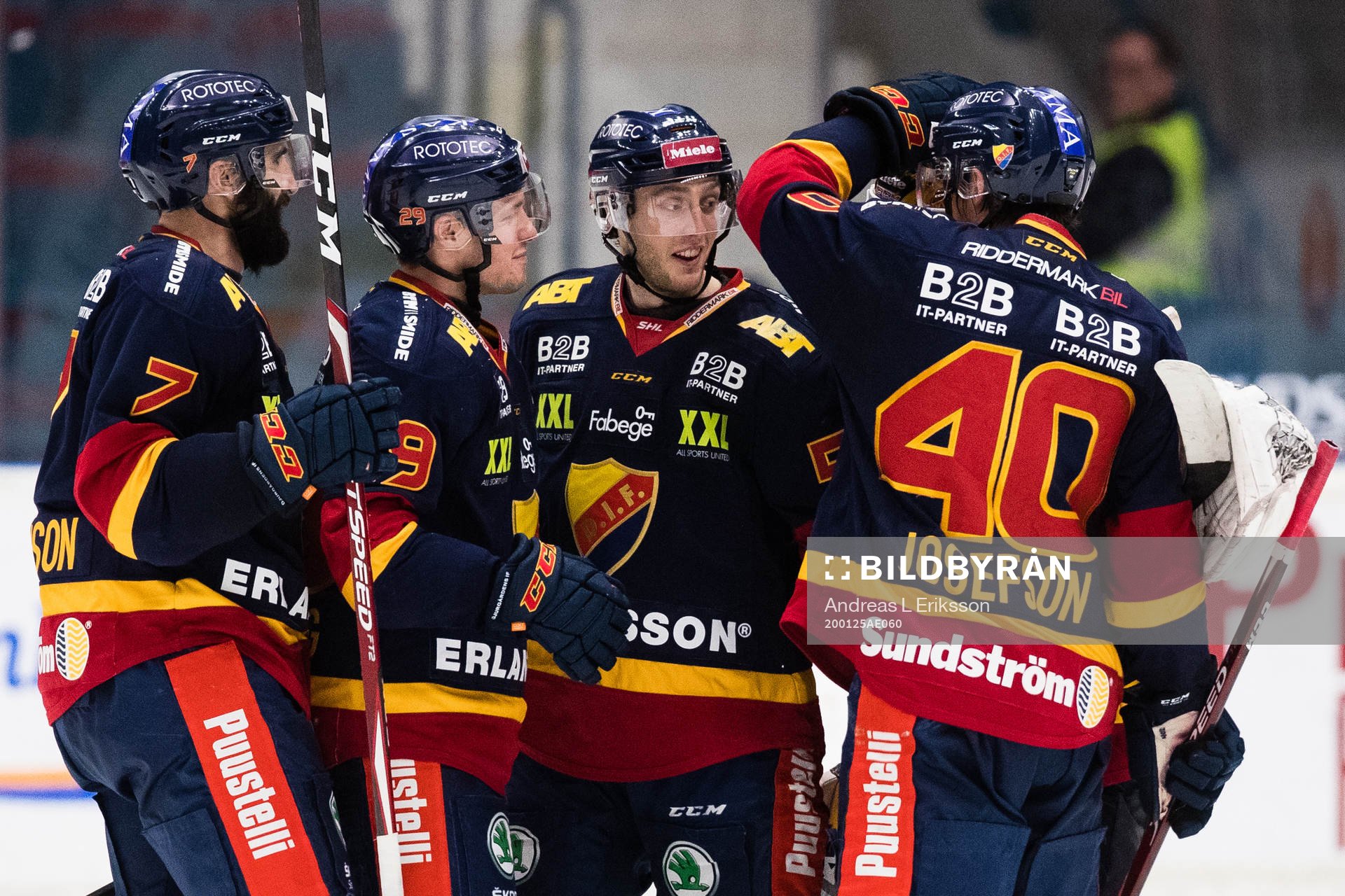 Djurgårdens Jason Garrison, Sebastian Strandberg, Robin