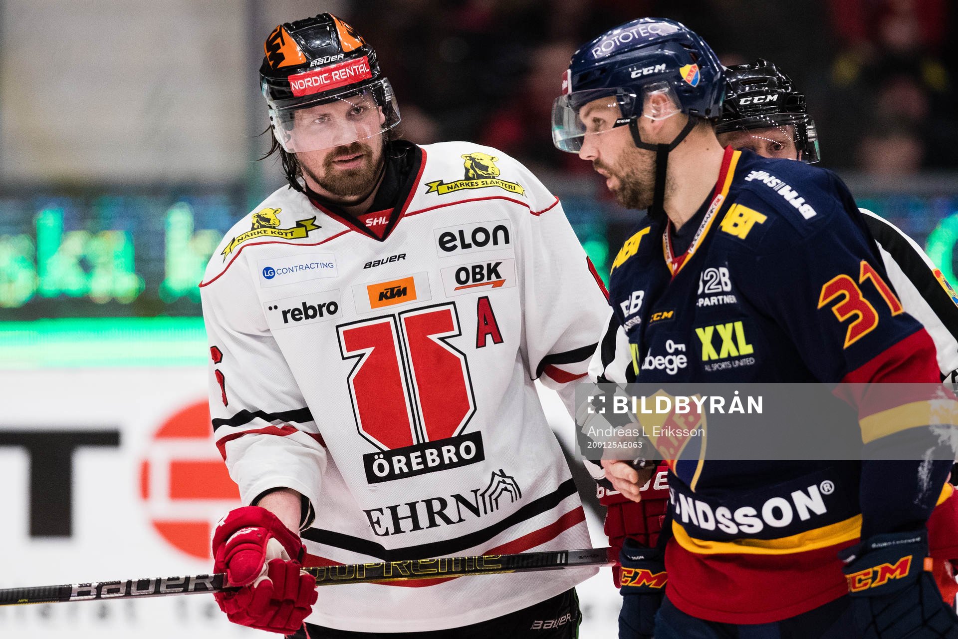 Örebros Stefan Warg och Djurgårdens Dick Axelsson