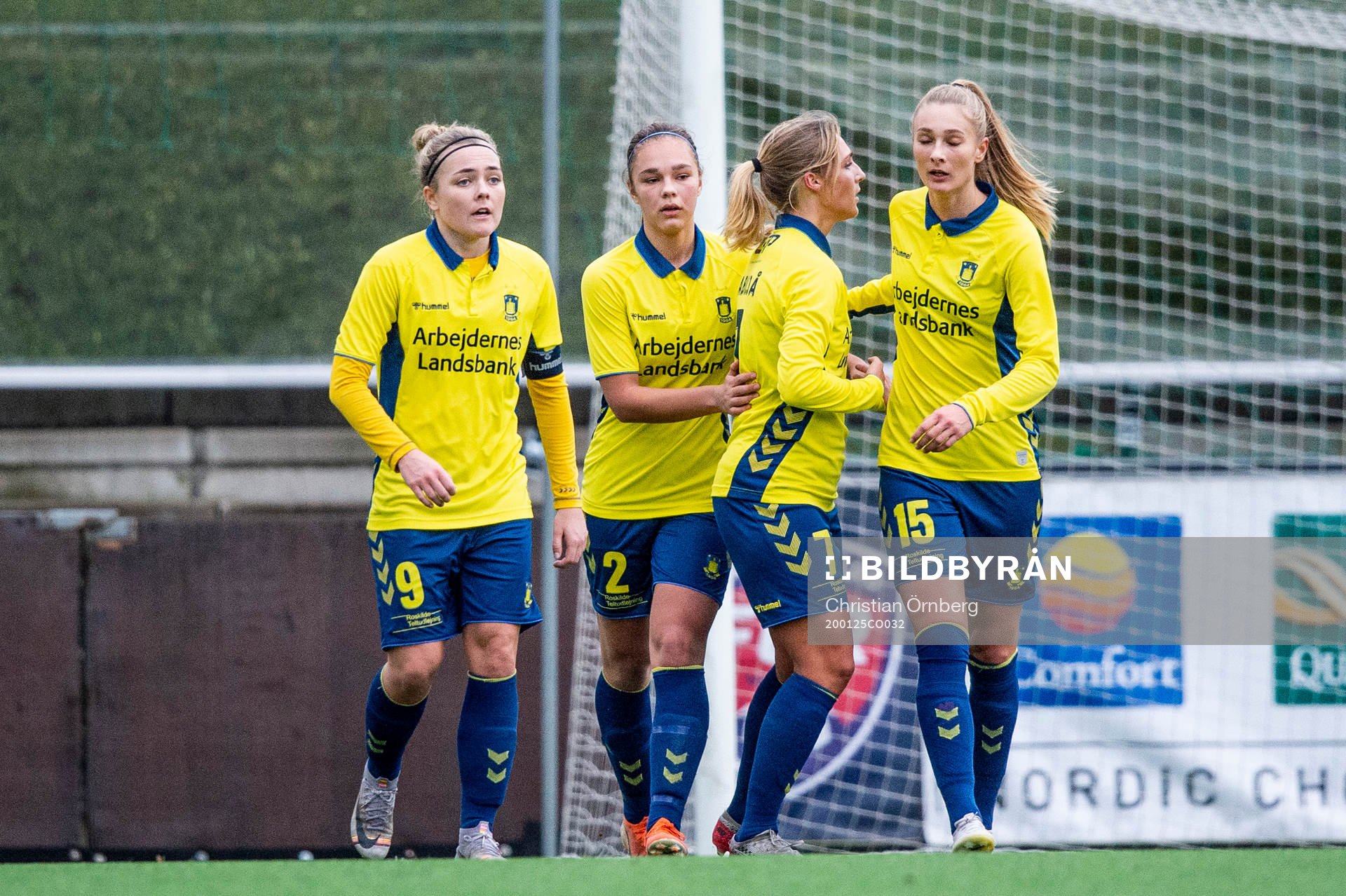 Bröndbys spelare jublar