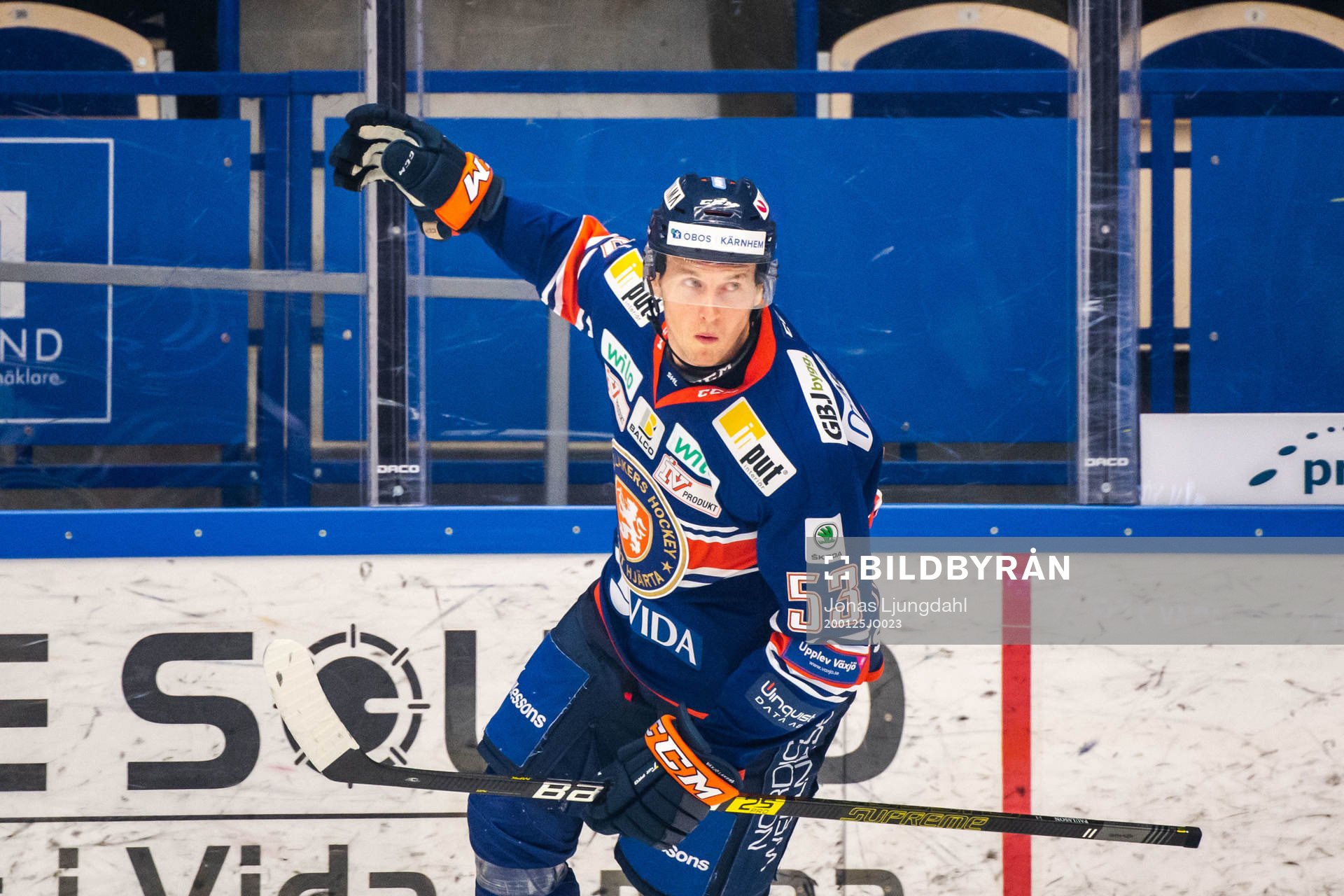 Växjös Marcus Paulsson jublar