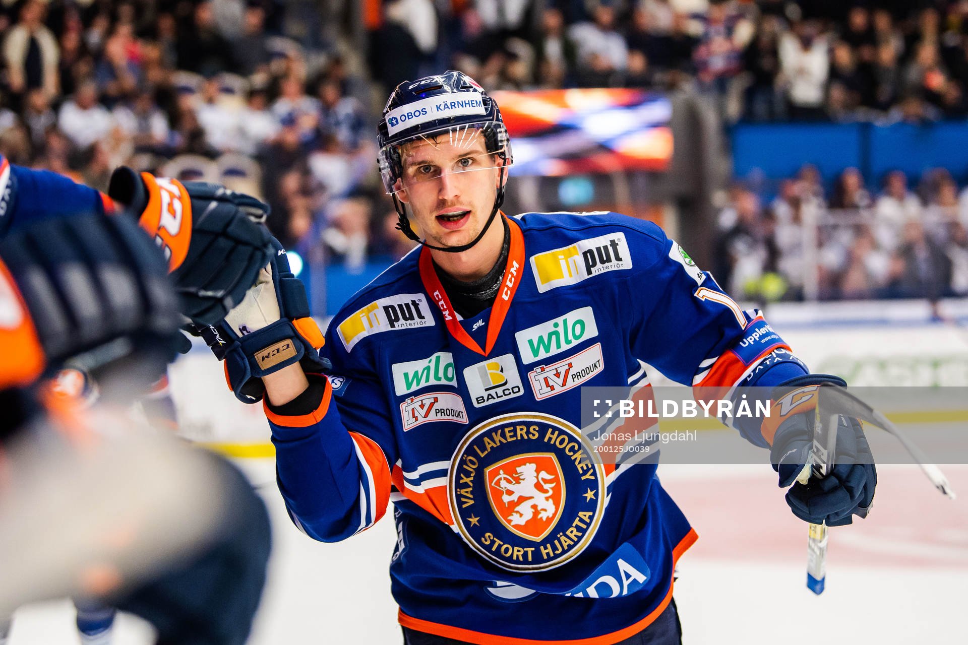 Växjös Casey Bailey jublar