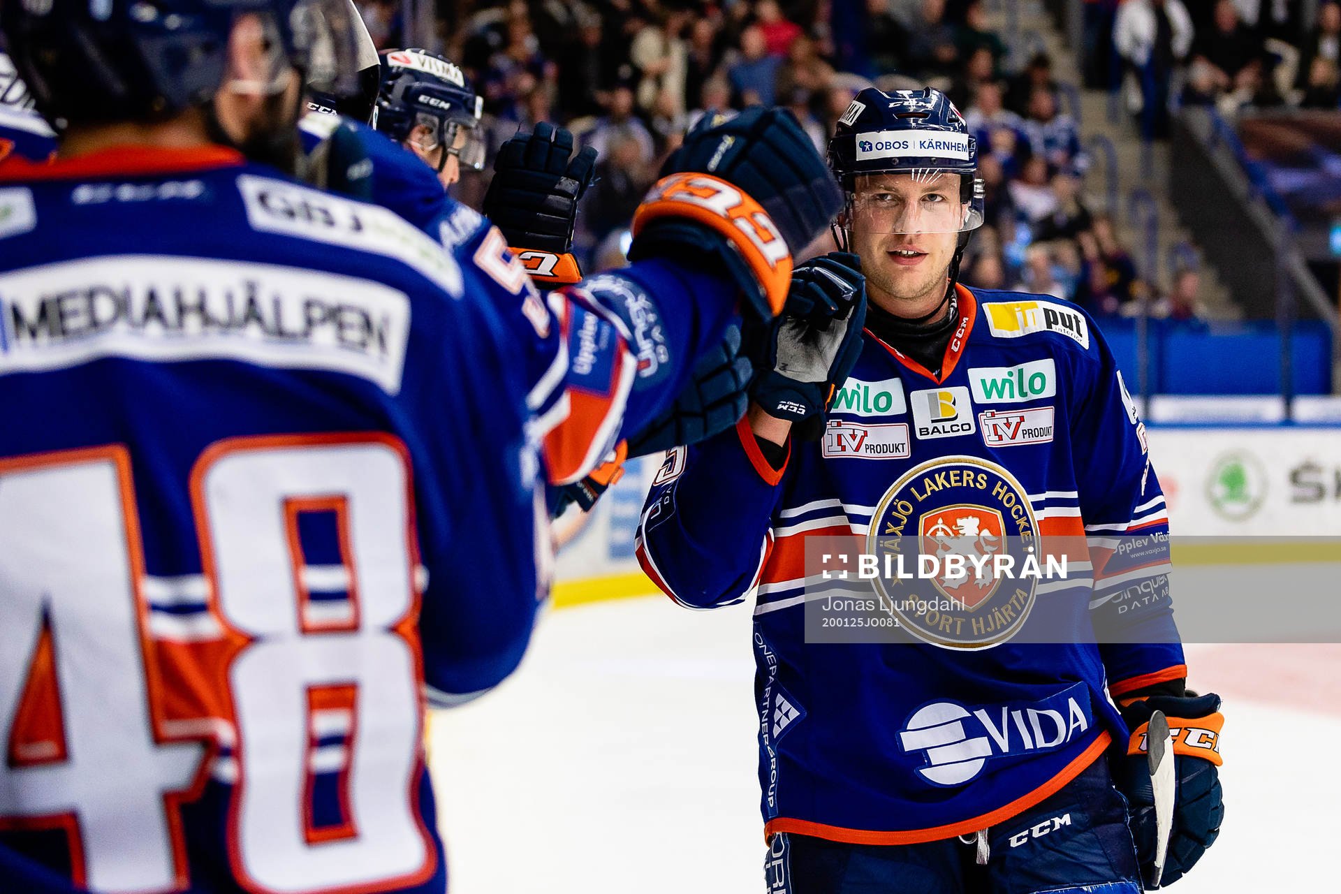 Växjös Oliver Bohm jublar