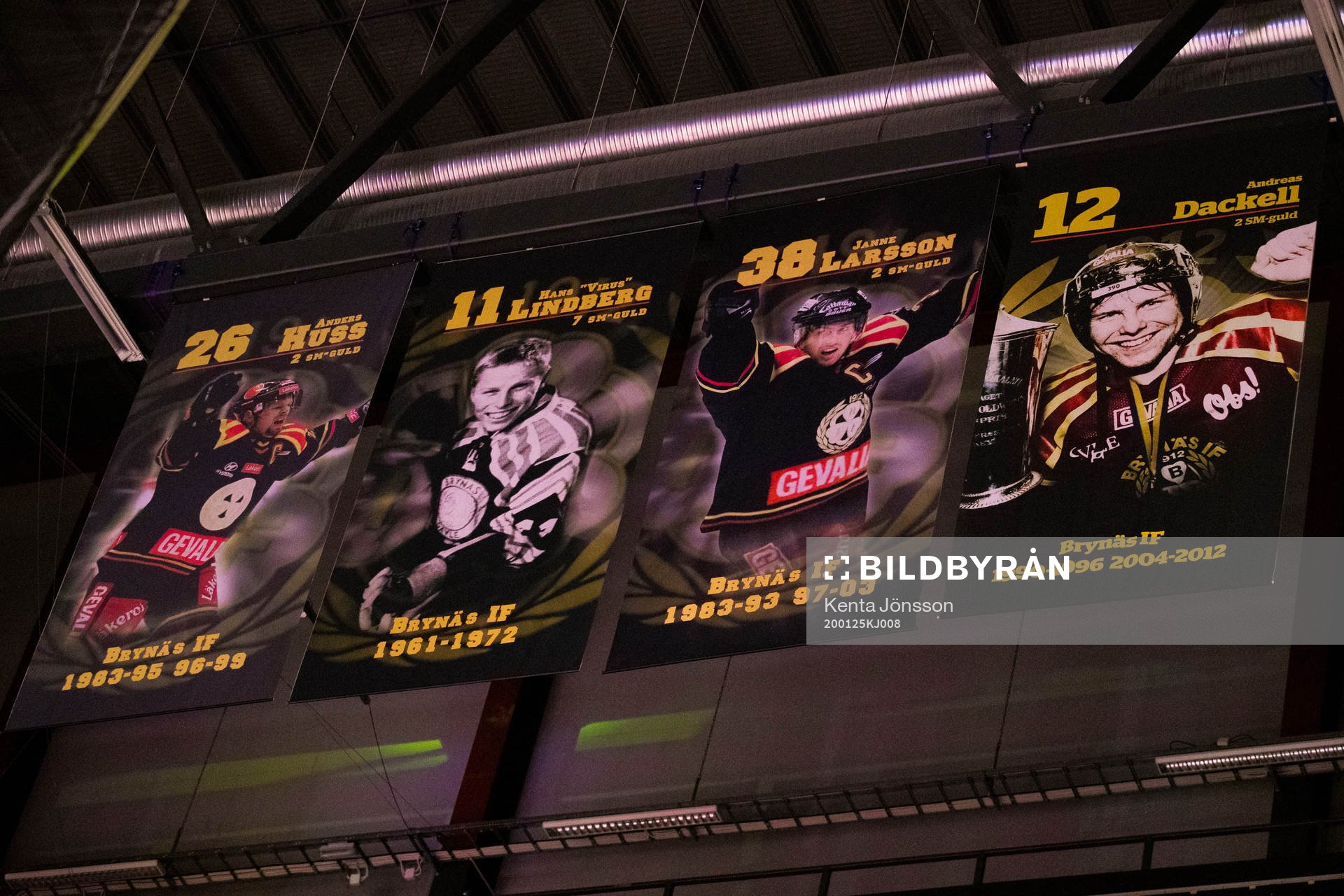 Vepor med Brynäs legendarer Anders Huss, Hans Virus