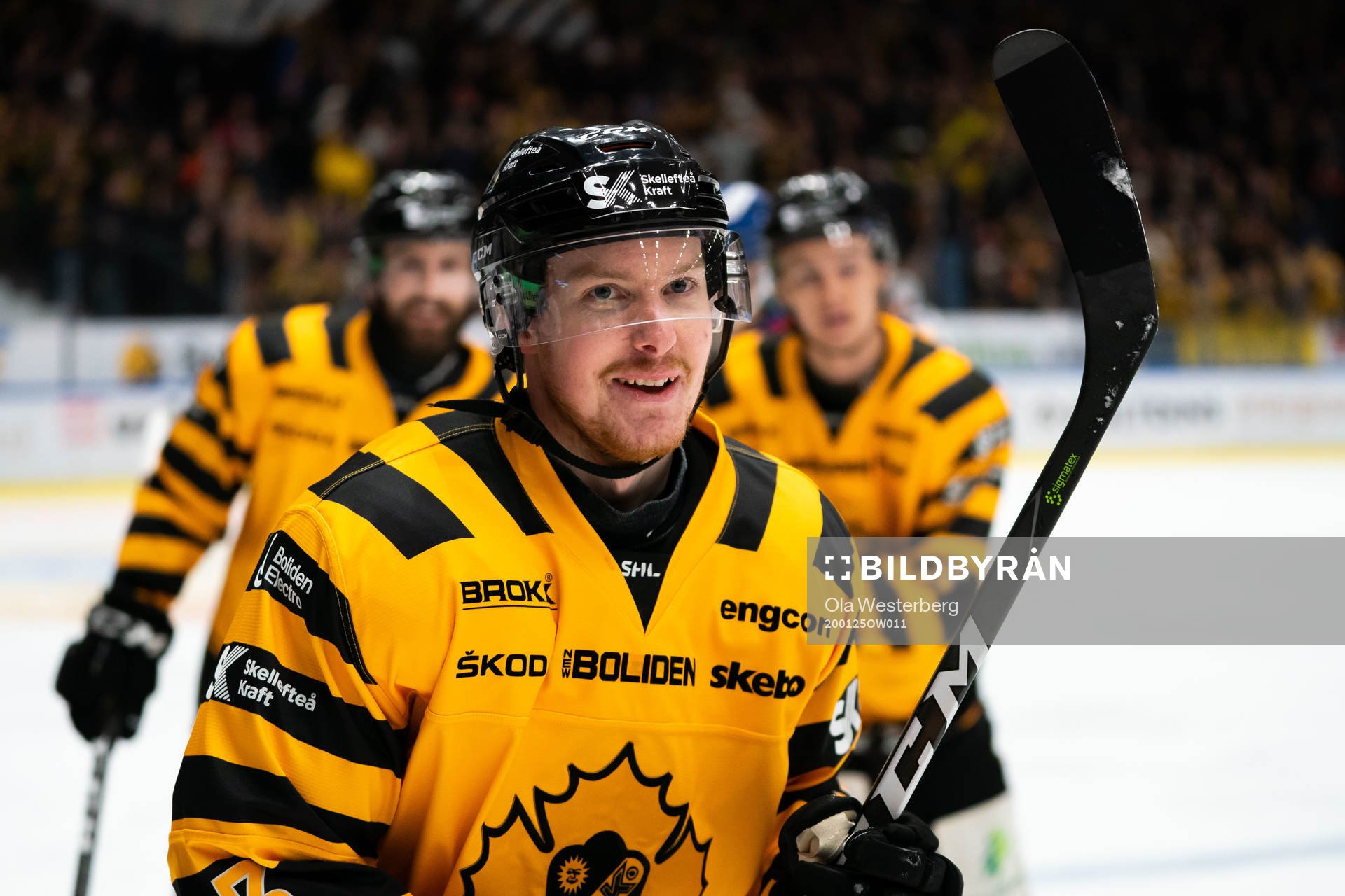 Skellefteås Niclas Burström jublar