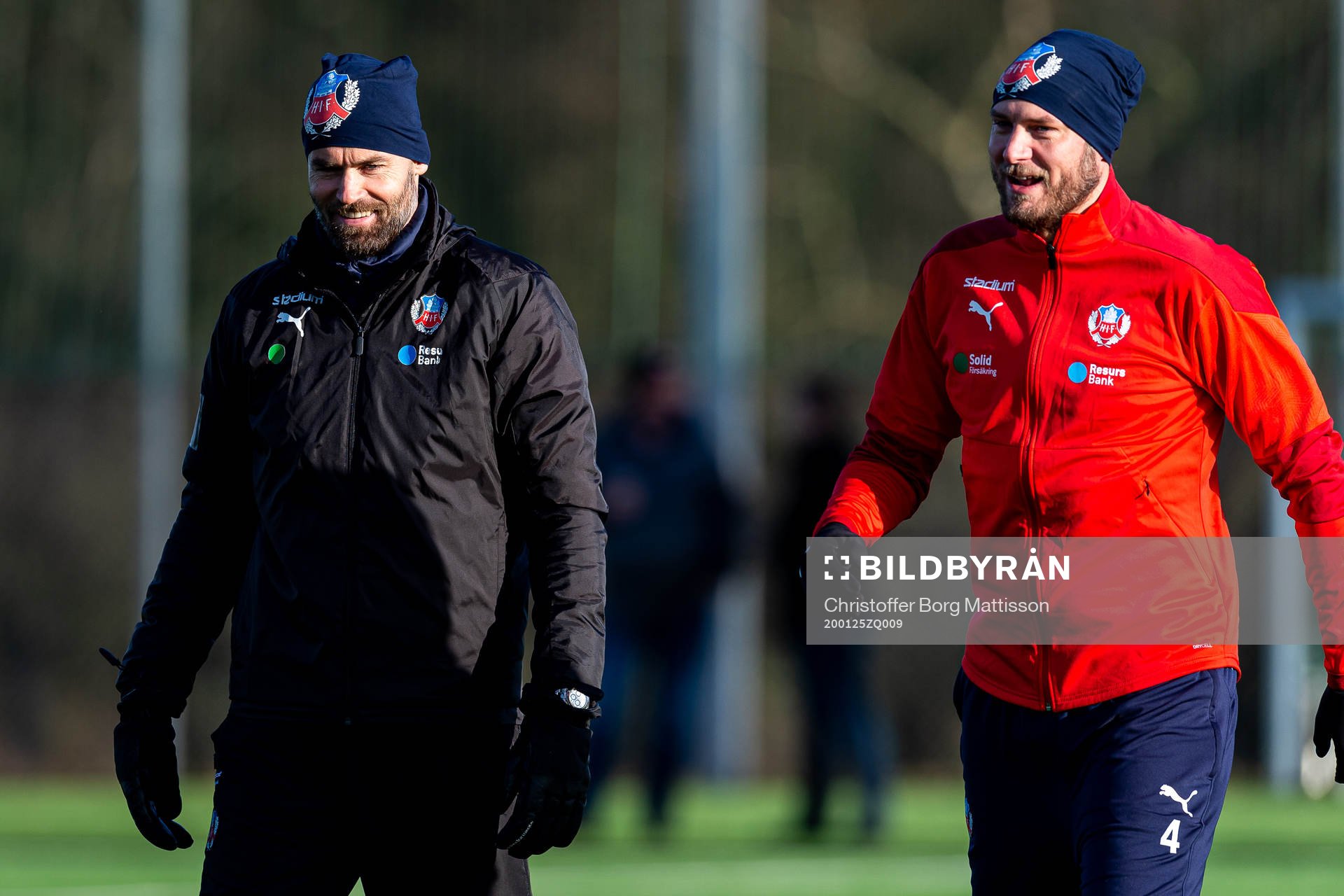 Helsingborgs tränare Olof Mellberg och Andreas Granqvist