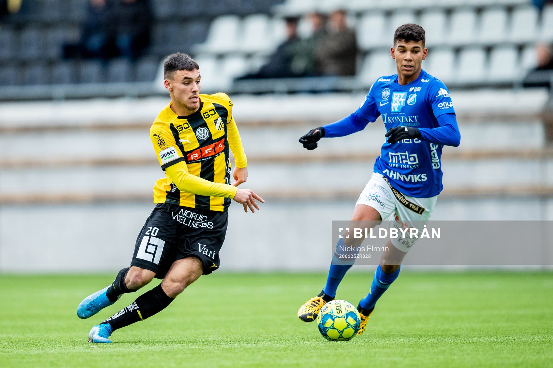 Häckens Ali Youssef mot Norrbys Benjamin Arapovic