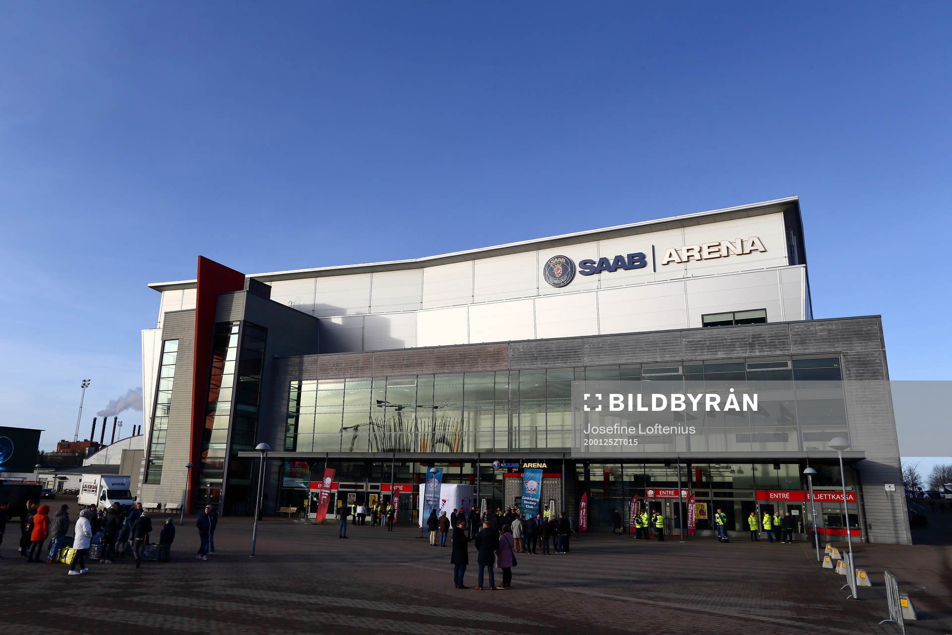 Saab Arena innan ishockeymatchen i SHL mellan Linköping