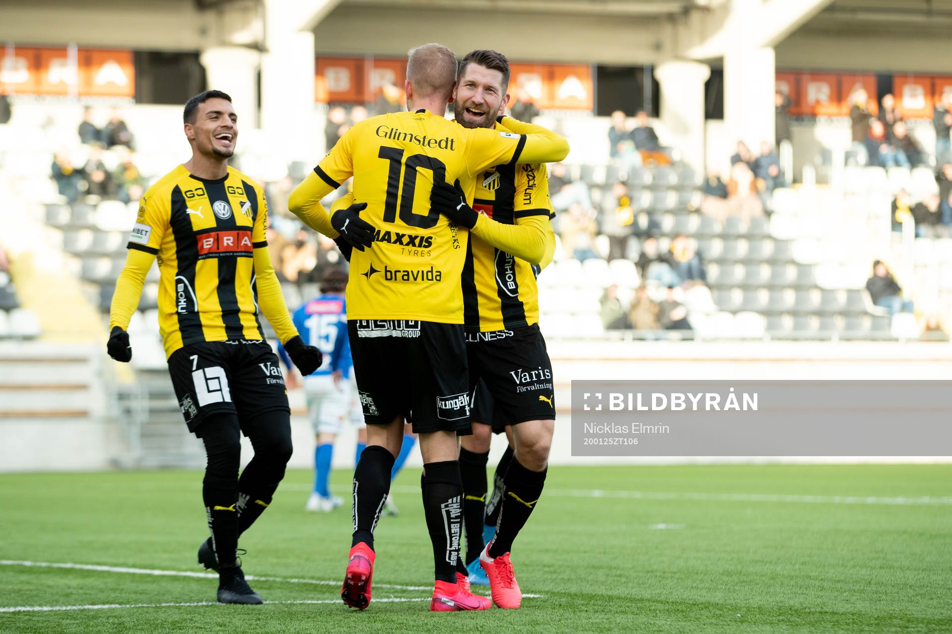 Häckens Jasse Tuominen, Ahmed Yasin och Joona Toivio jublar