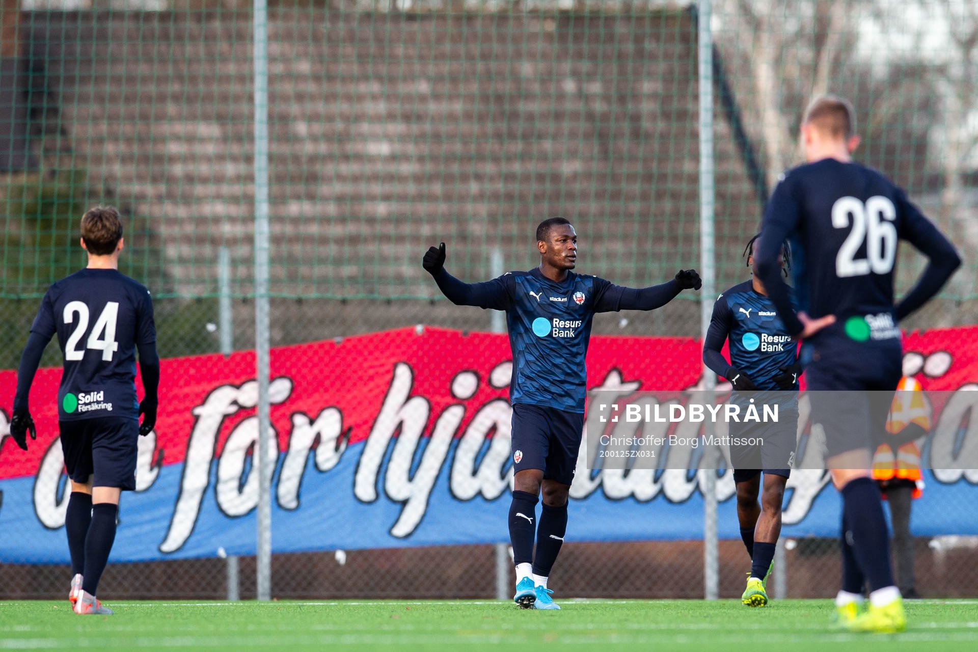 Helsingborgs Alhaji Gero jublar