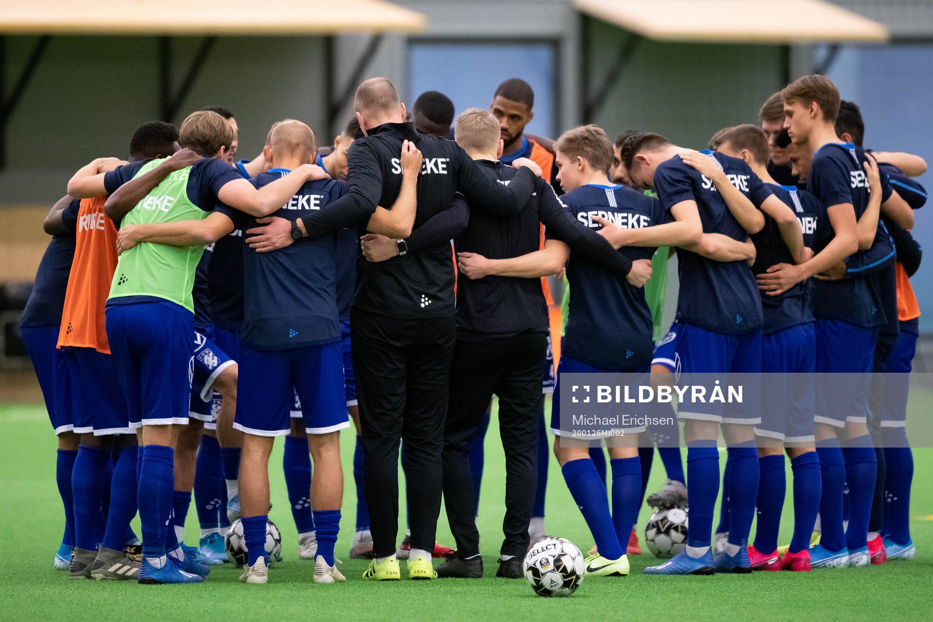 IFK Göteborg samlade innan träningsmatchen i fotboll