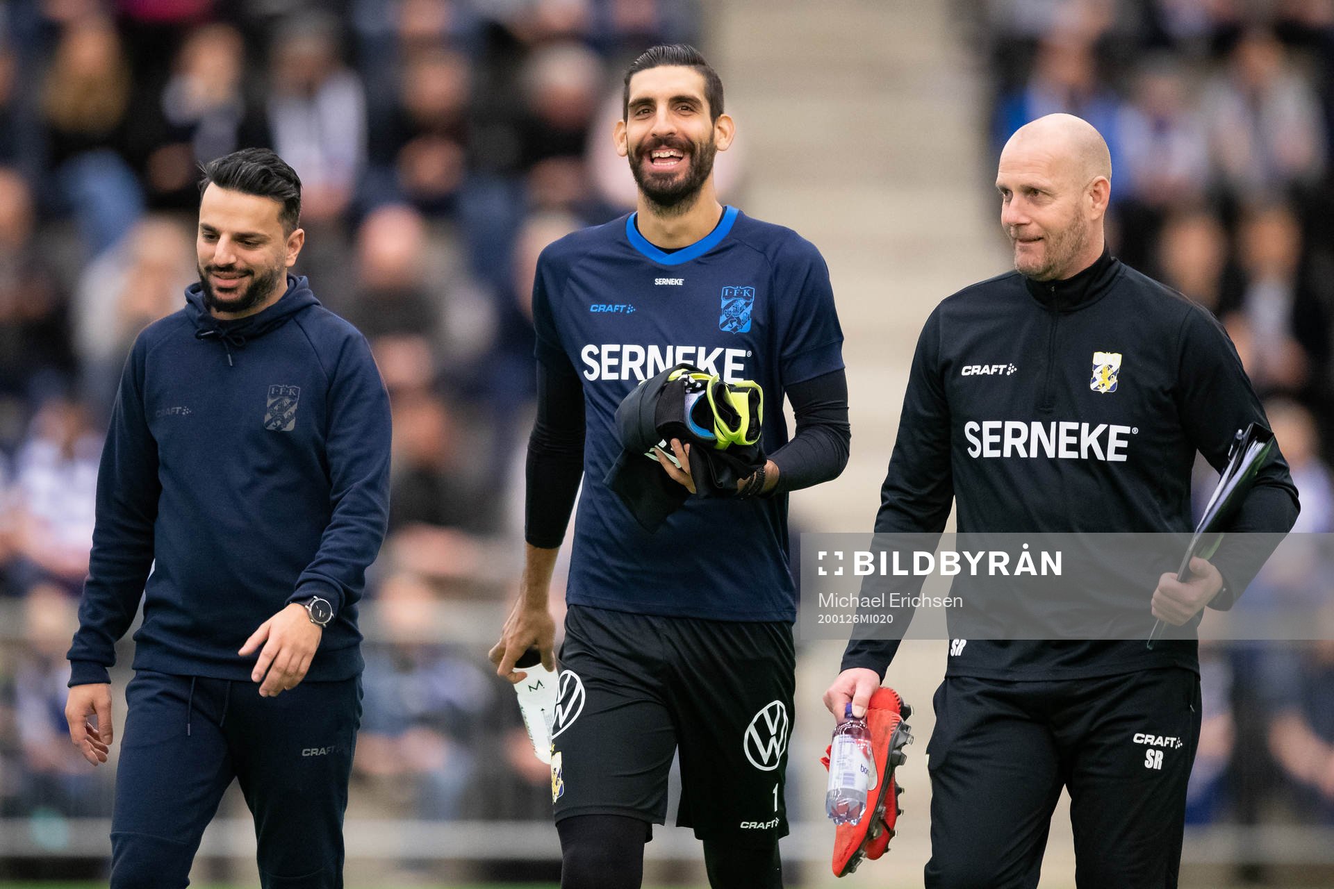 IFK Göteborgs tränare Poya Asbaghi, målvakt Ioannis