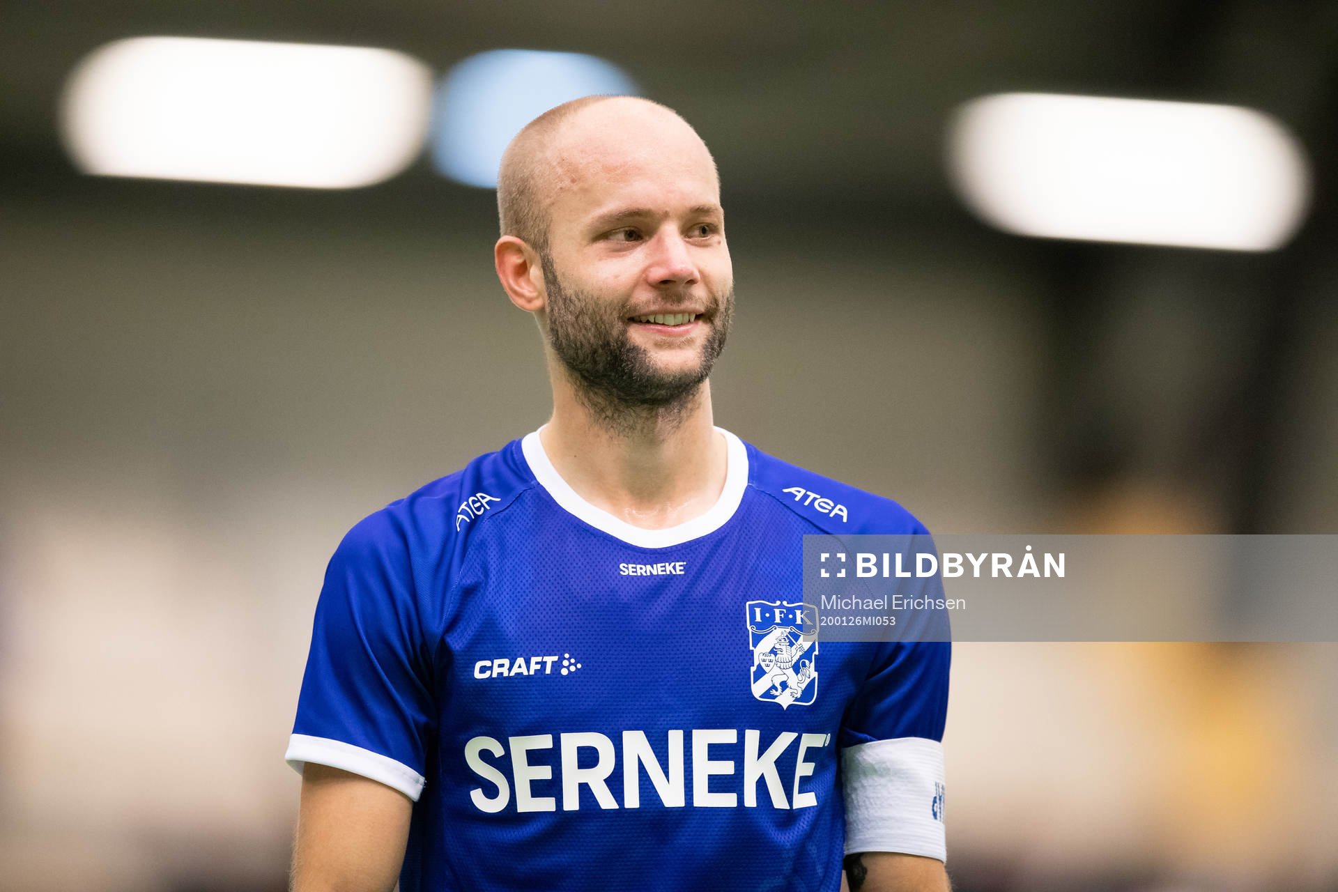 IFK Göteborgs Robin Söder under träningsmatchen i fotboll mellan IFK Göteborg och Ålborg den 26 januari 2020 i Göteborg.
