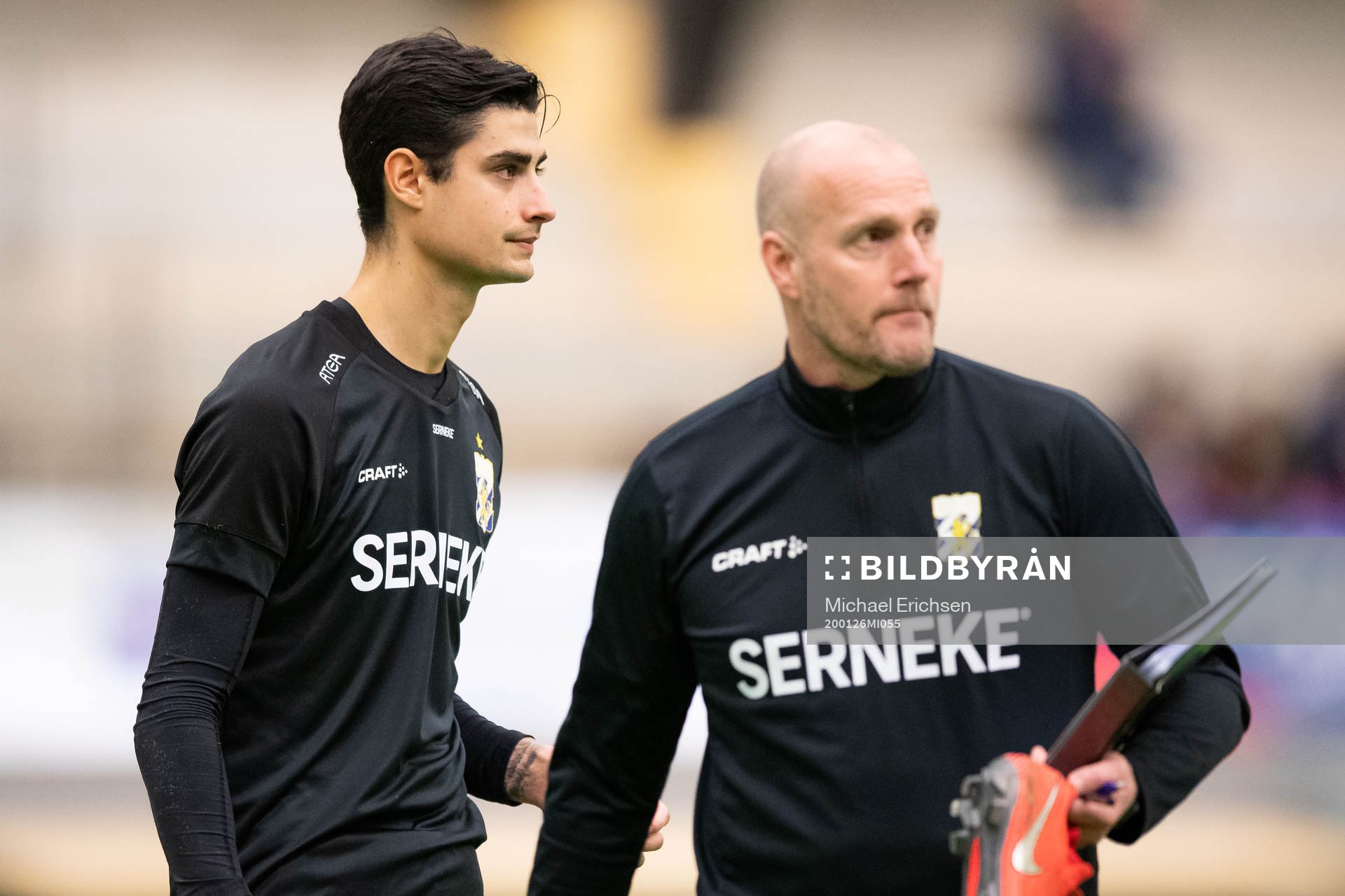 IFK Göteborgs målvakt Tom Amos och målvaktstränare