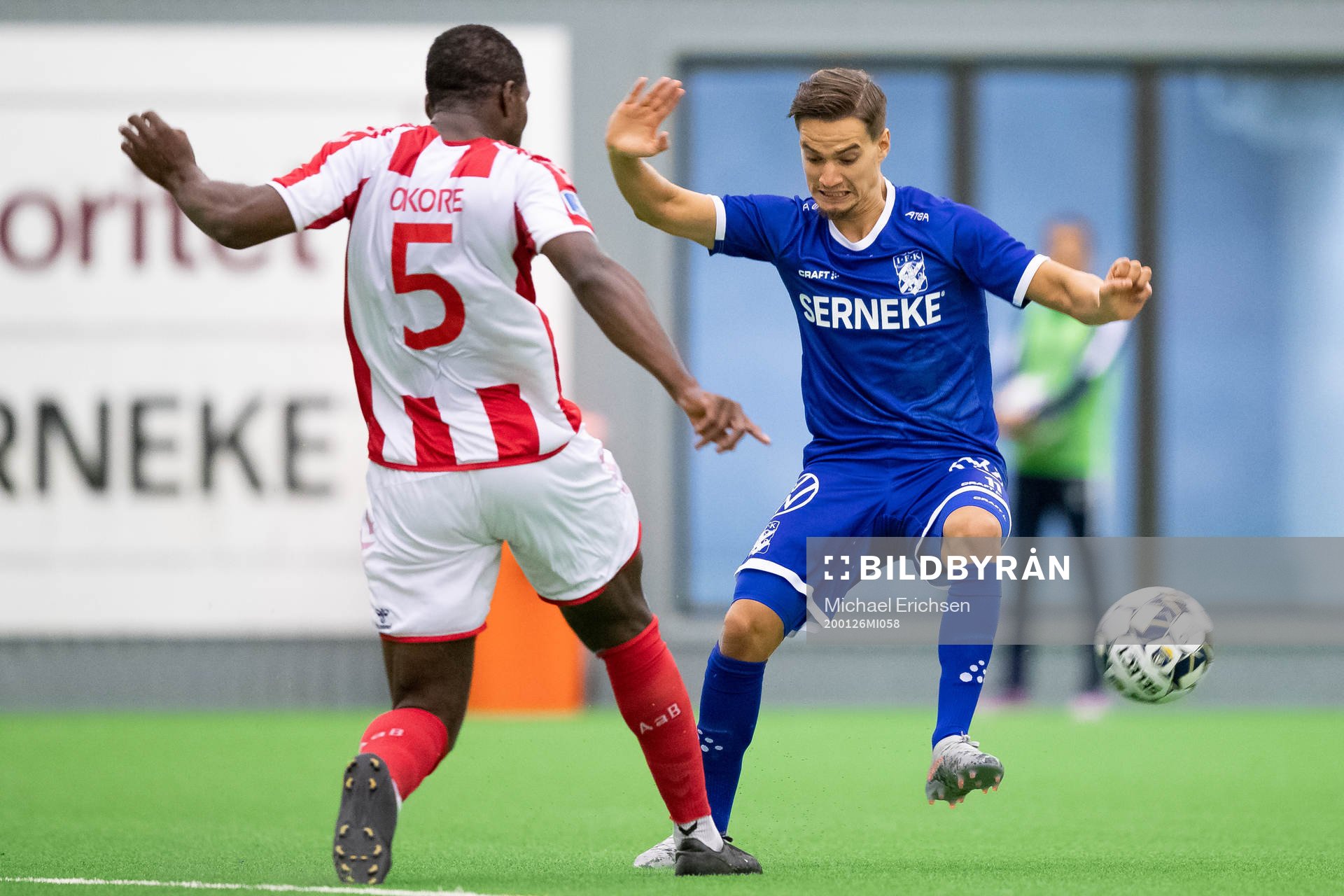 Ålborgs Jores Okore och IFK Göteborgs Amin Affane