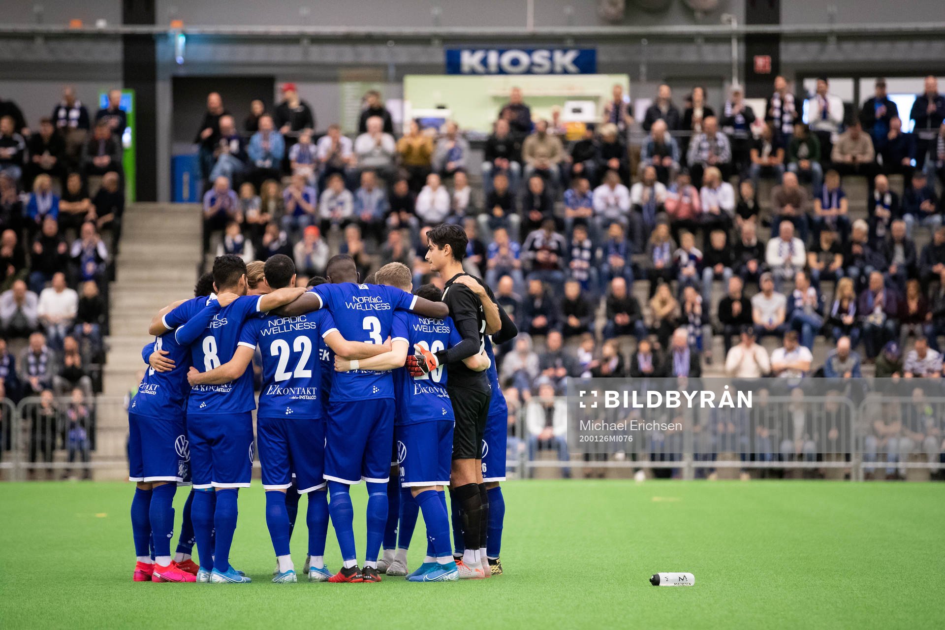 IFK Göteborg samlade innan avspark i träningsmatchen i