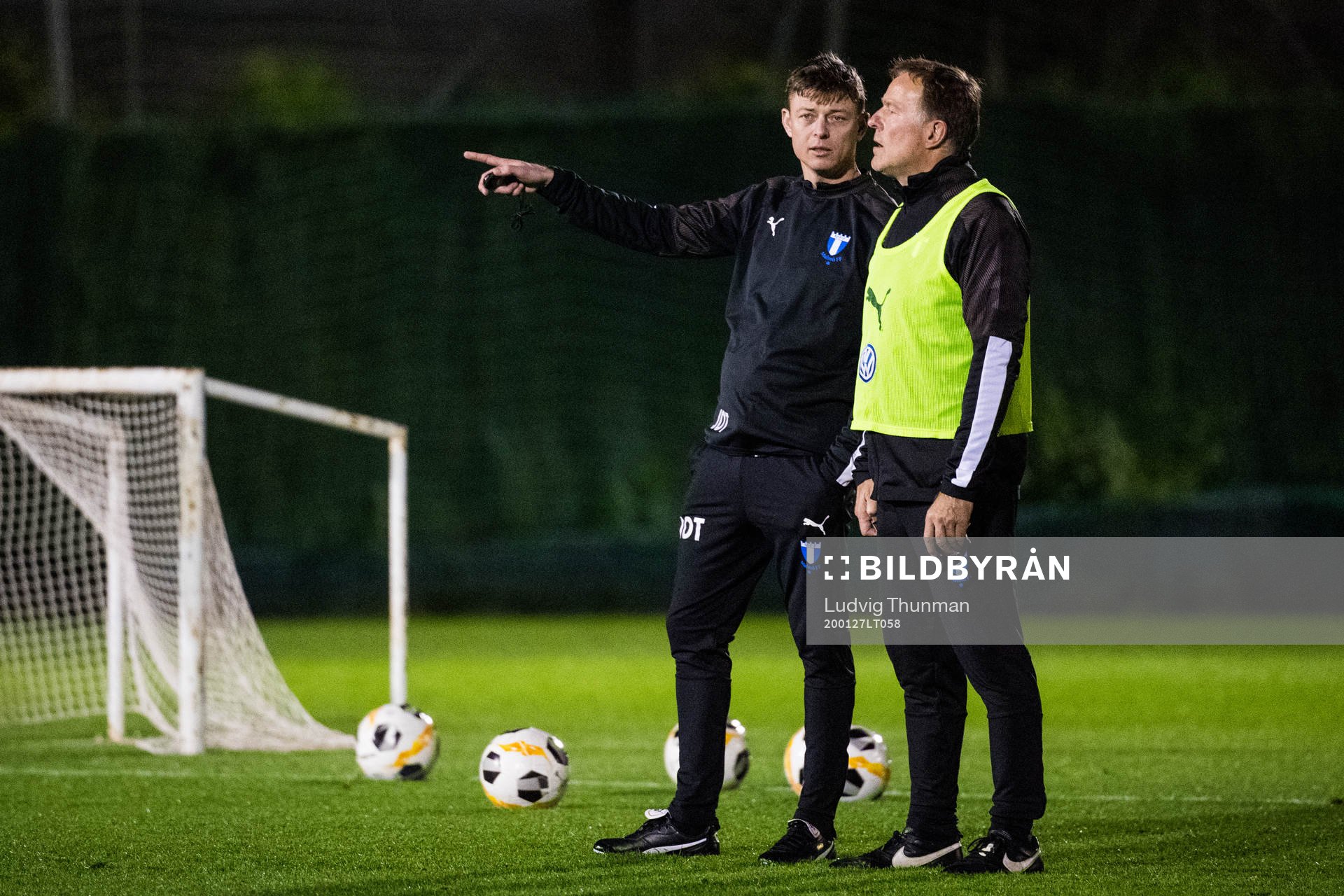 Malmö FFs tränare Jon Dahl Tomasson och assisterande