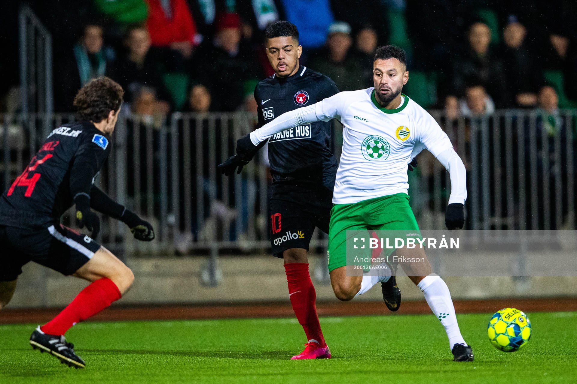 Midtjyllands Evander och Hammarbys Imad Khalili
