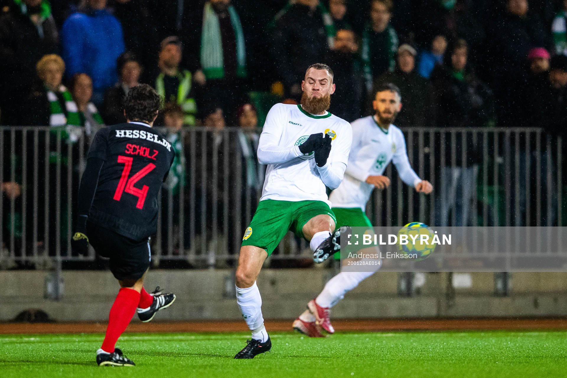Midtjyllands Alexander Scholz och Hammarbys David Fällman