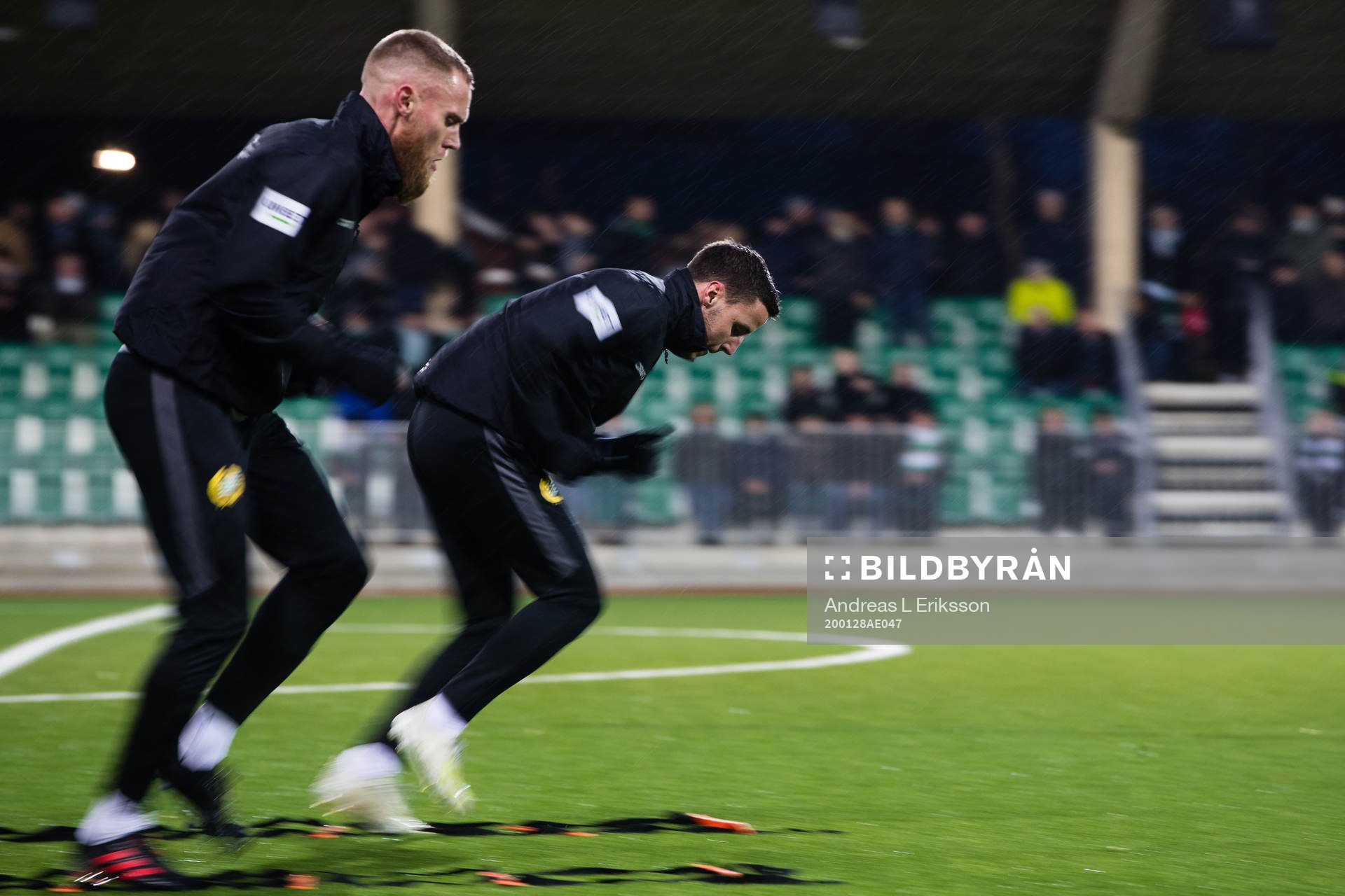 Hammarbys David Fällman och Jeppe Andersen