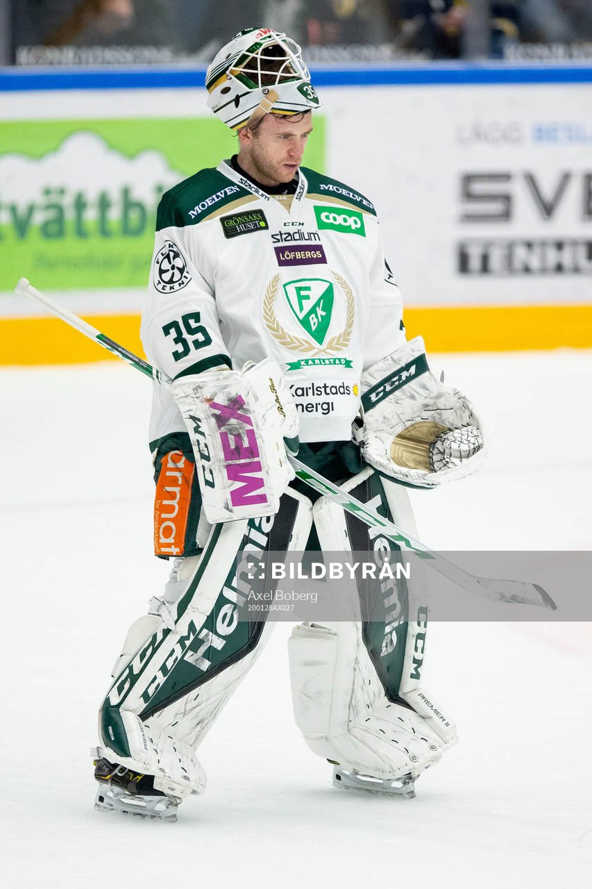 Färjestads målvakt Markus Svensson