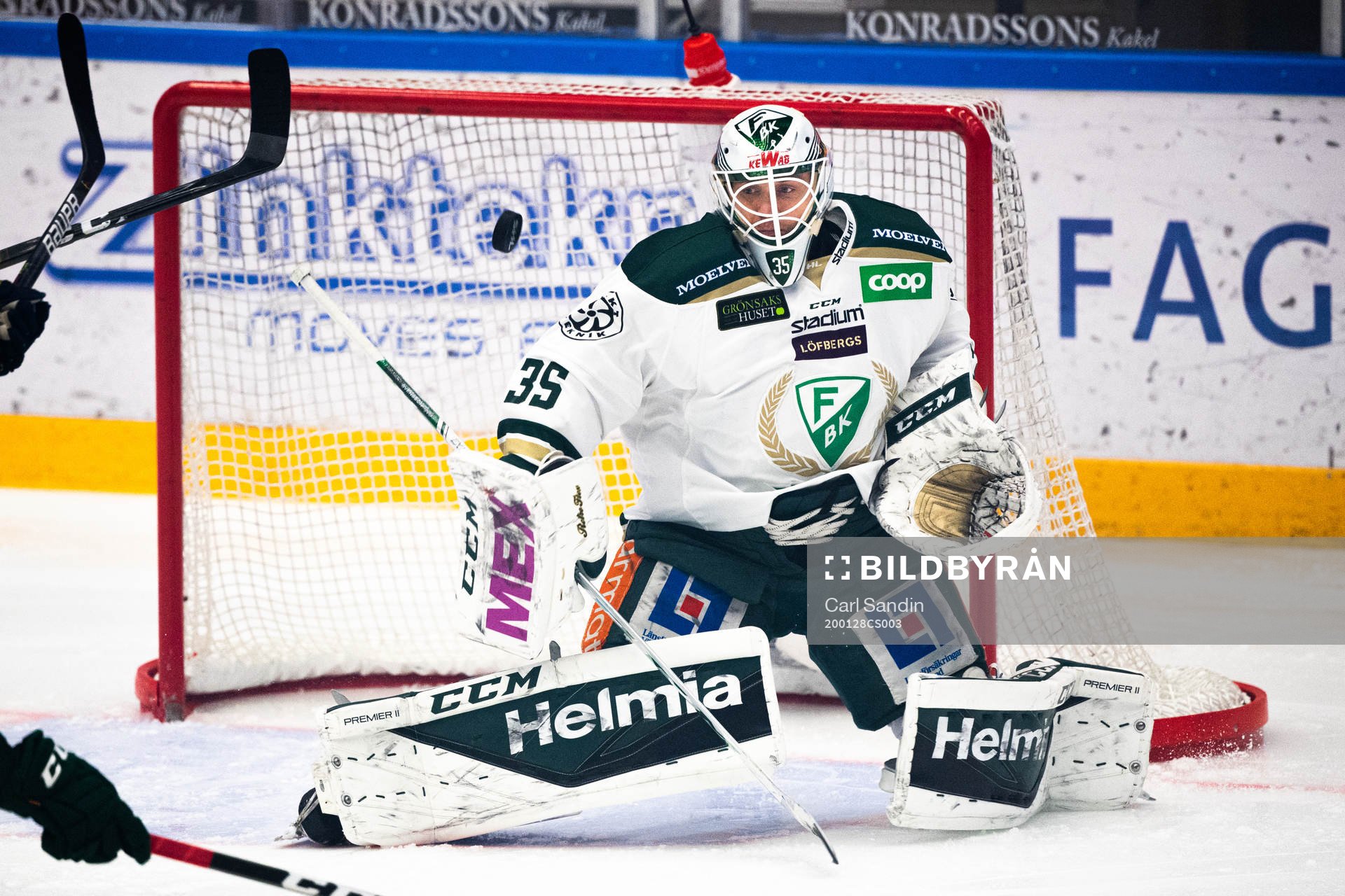 Färjestads målvakt Markus Svensson