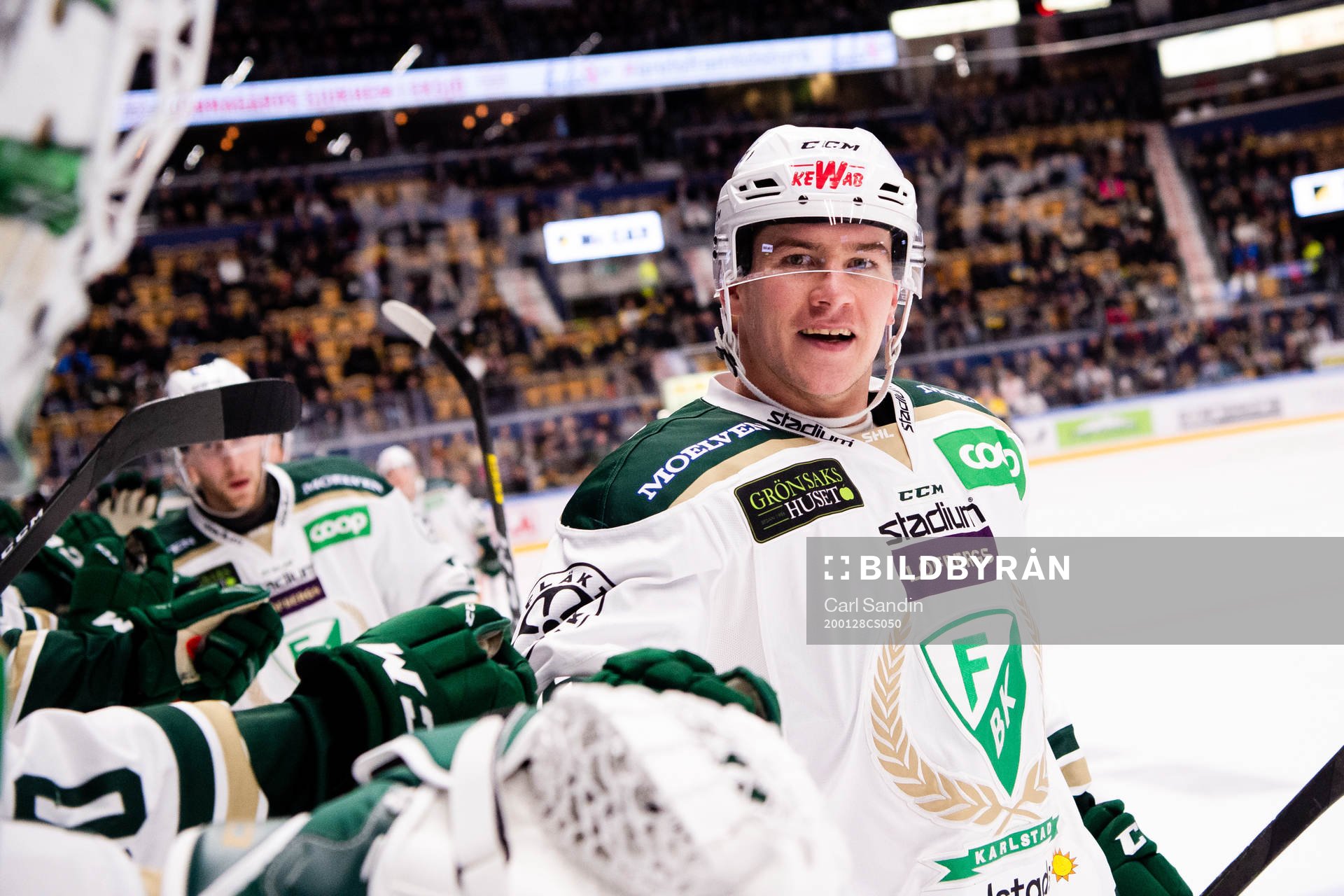 Färjestads Michael Latta jublar