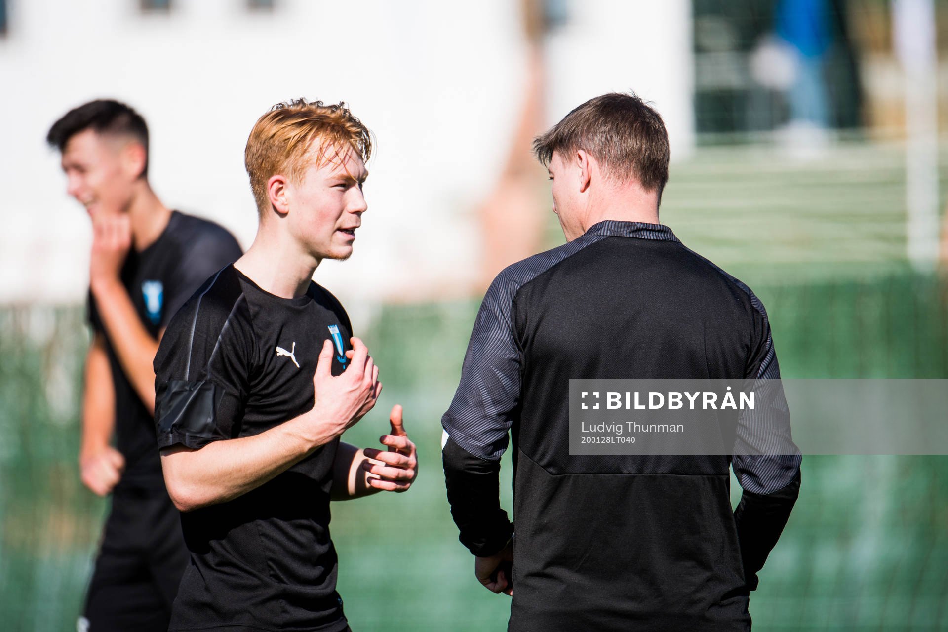 Linus Borgström och tränare Jon Dahl Tomasson