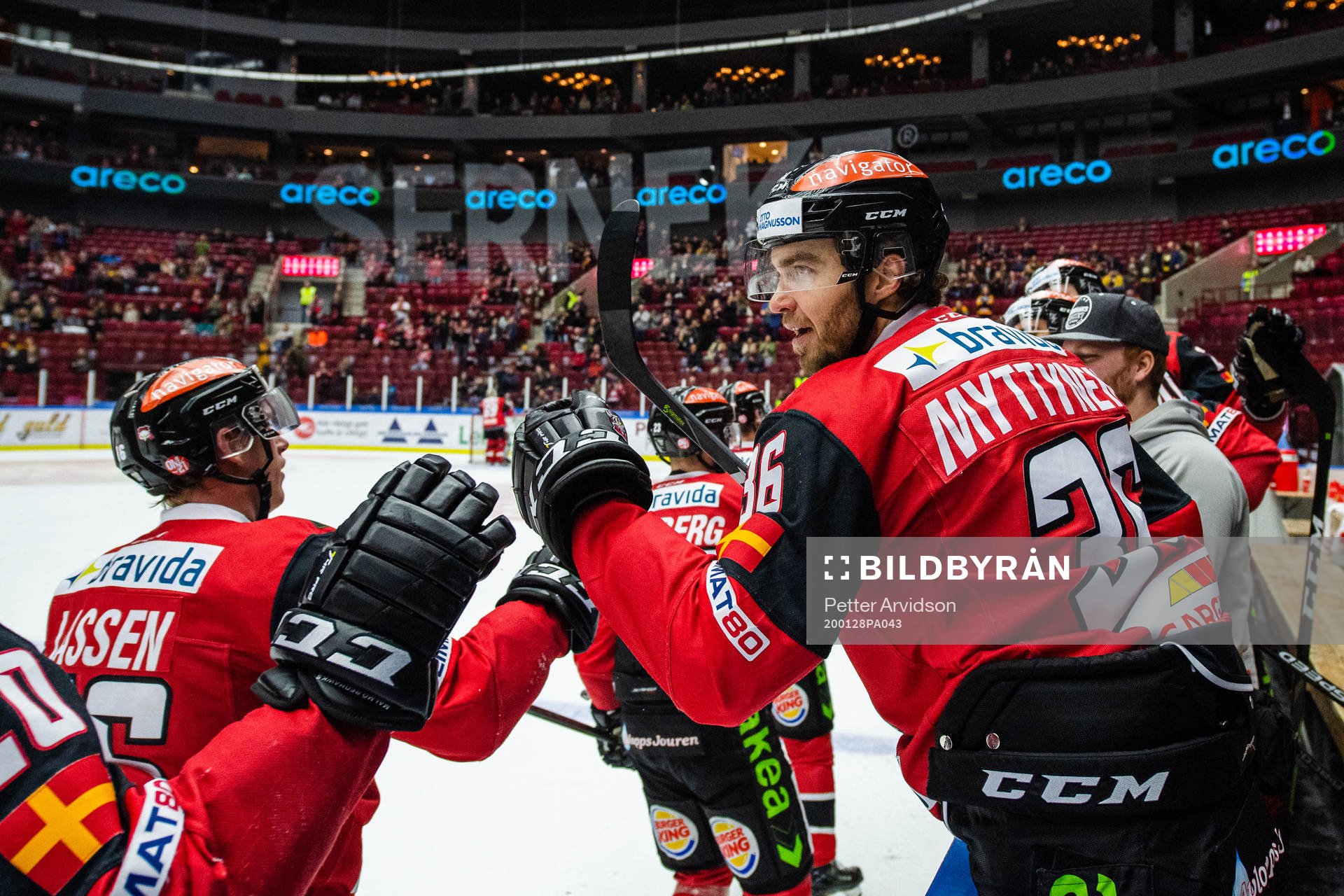 Malmö Redhawks Matias Myttynen jublar