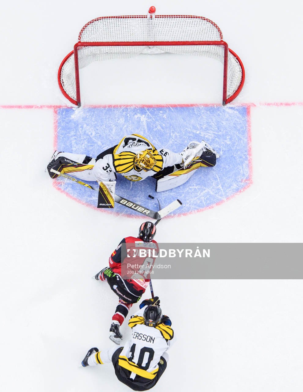 Malmö Redhawks Johan Olofsson gör 3-0 bakom Brynäs