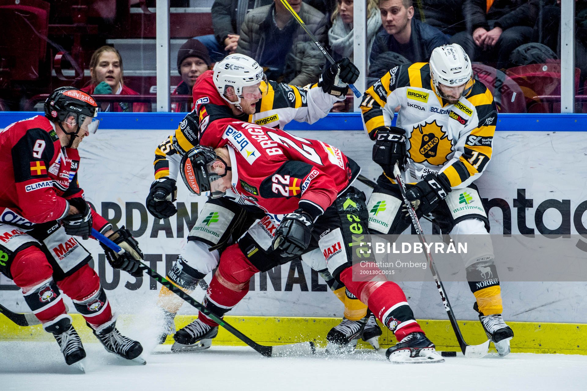 Malmö Redhawks Frederik Storm och Lars Bryggman mot