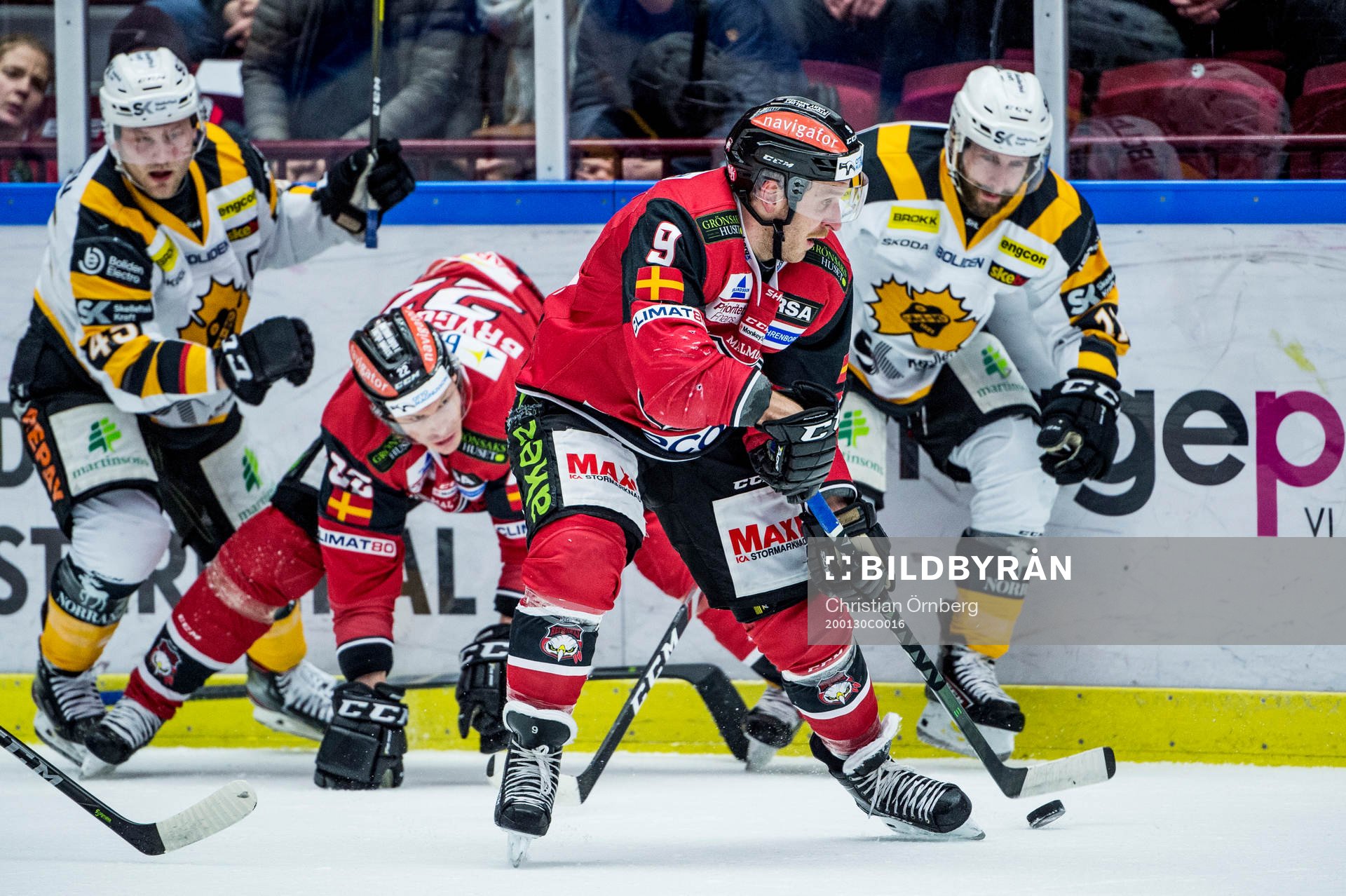 Malmö Redhawks Frederik Storm och Lars Bryggman mot