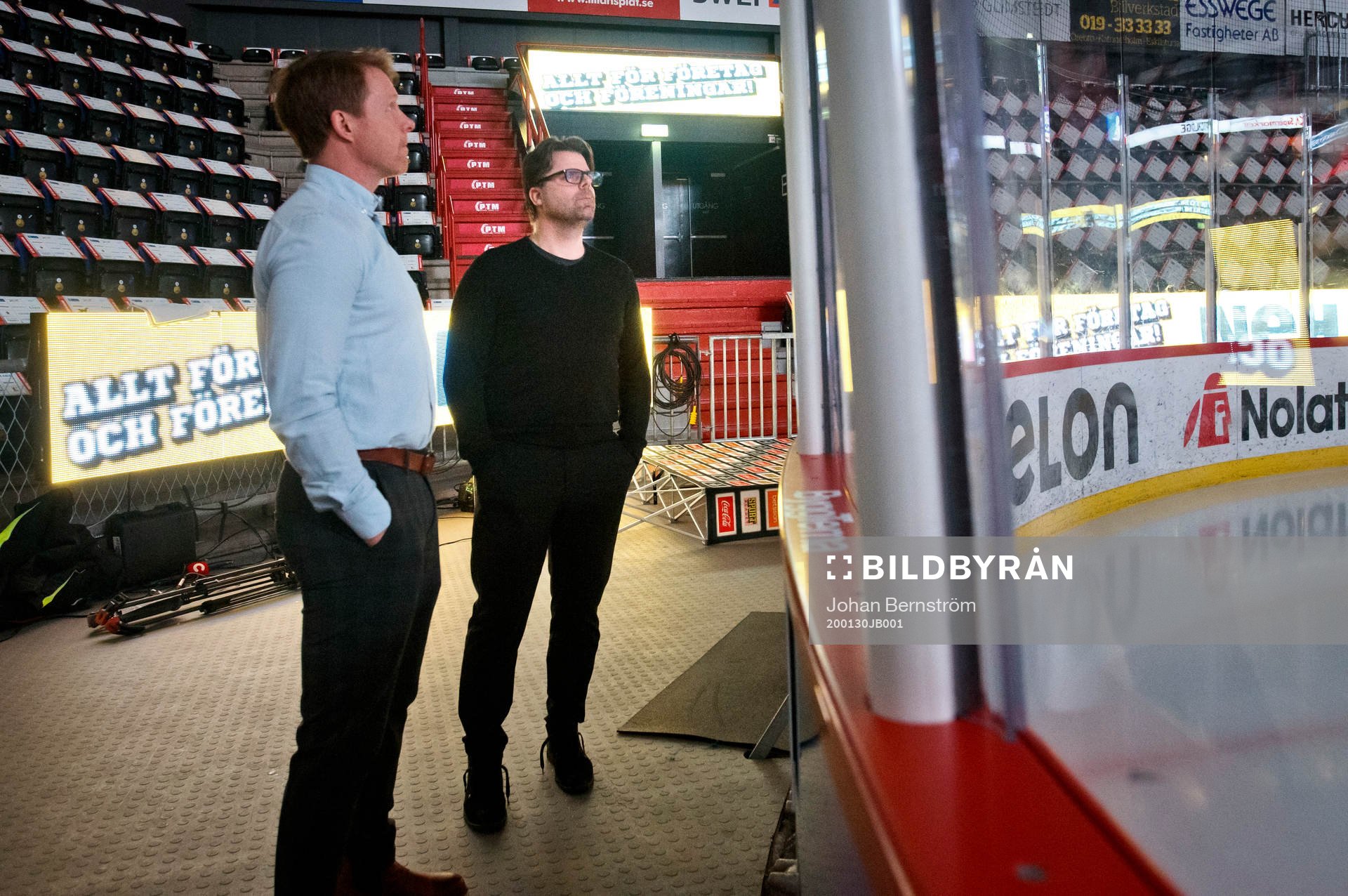 Brynäs Andreas Dackell och Brynäs tränare Ove Molin