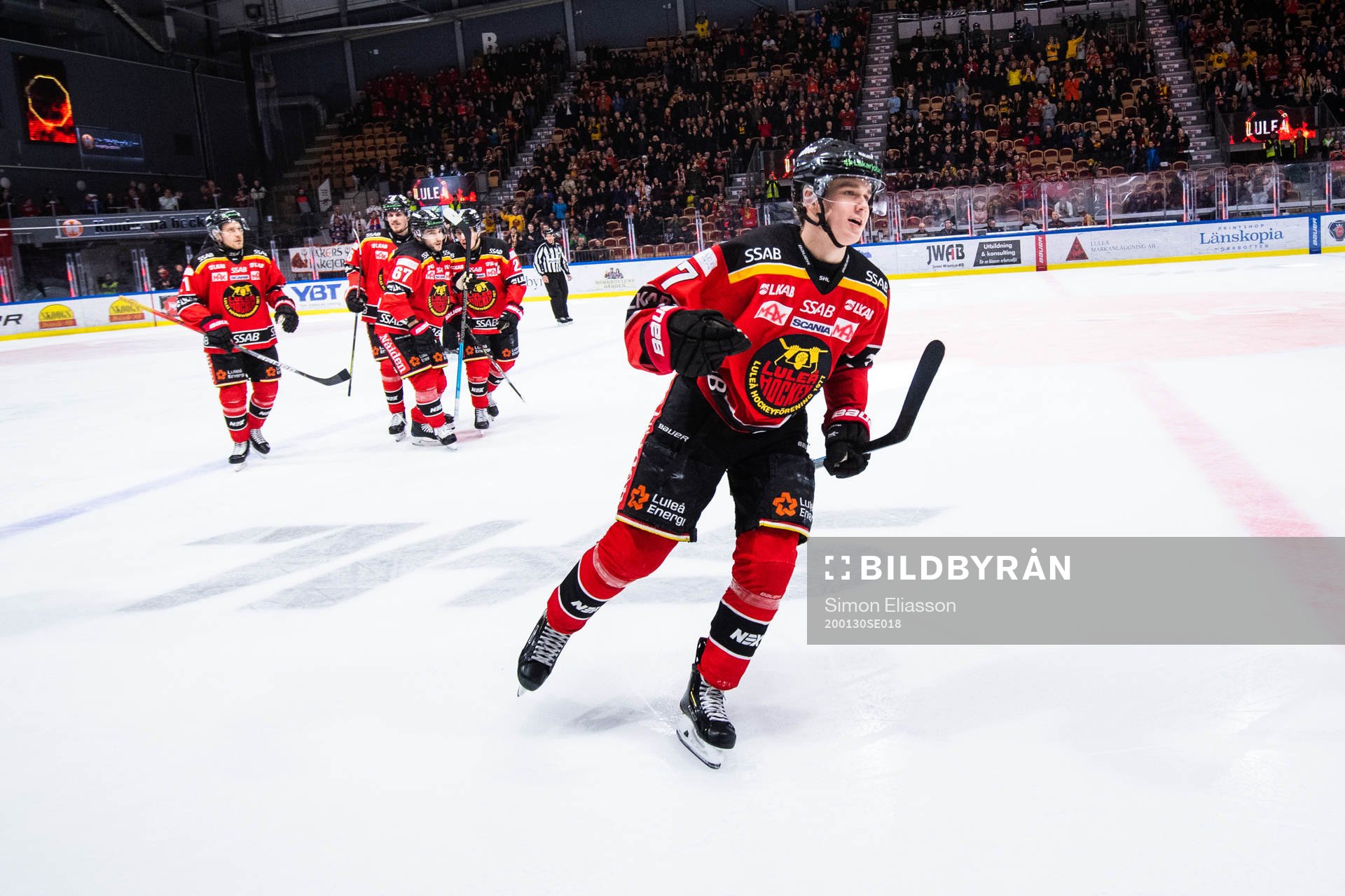 Luleås Nils Lundkvist jublar