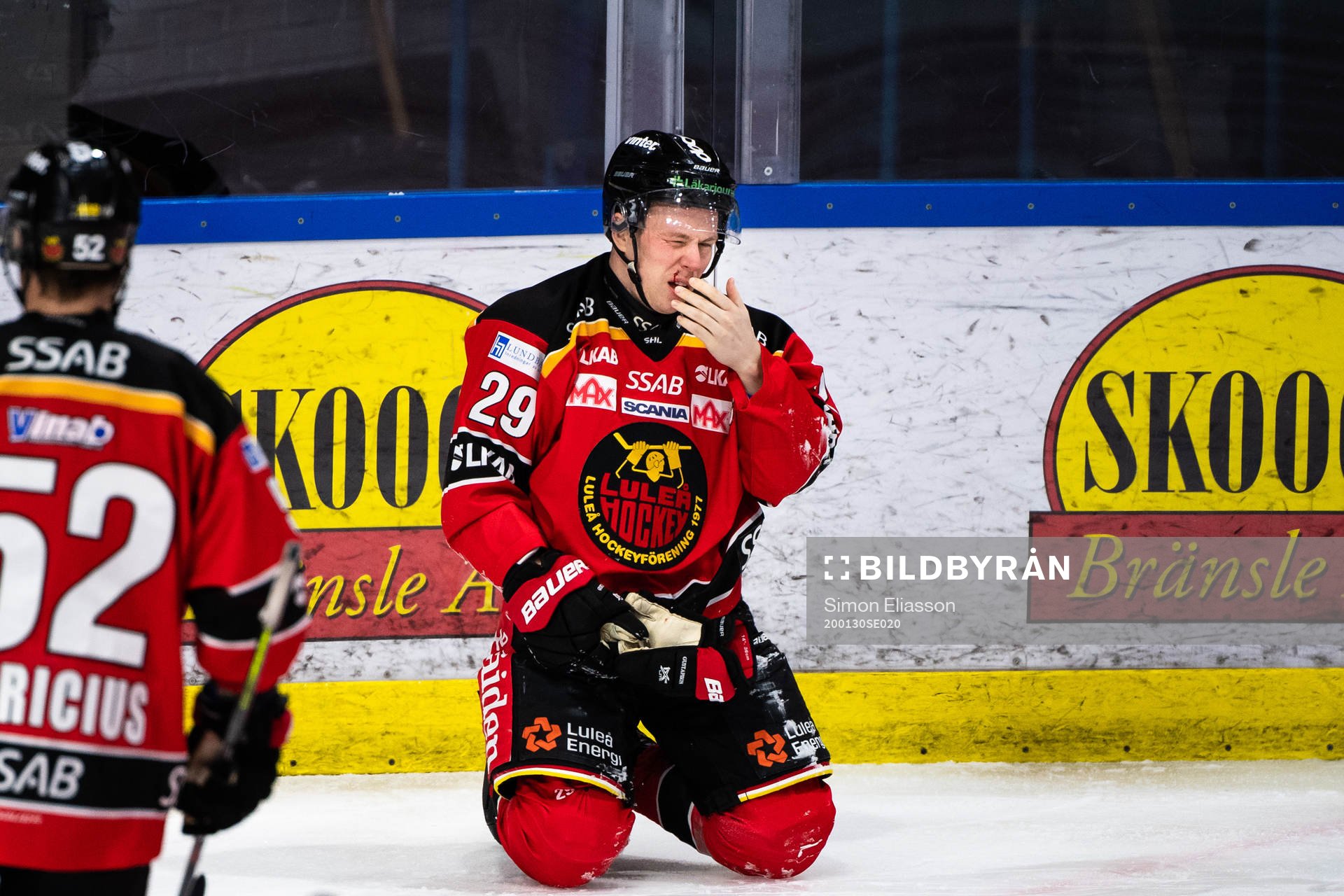 Luleås Erik Gustafsson har ont