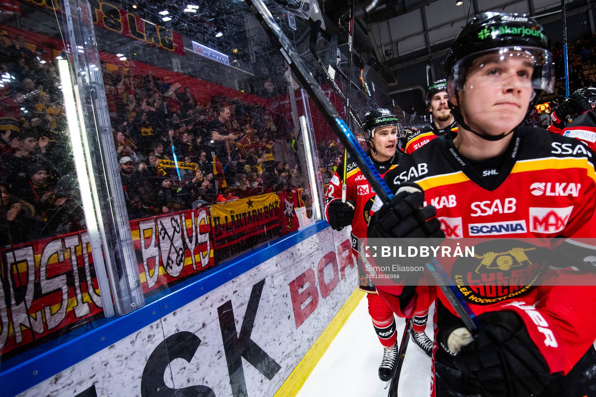Luleås Karl Fabricius och Nils Lundkvist jublar