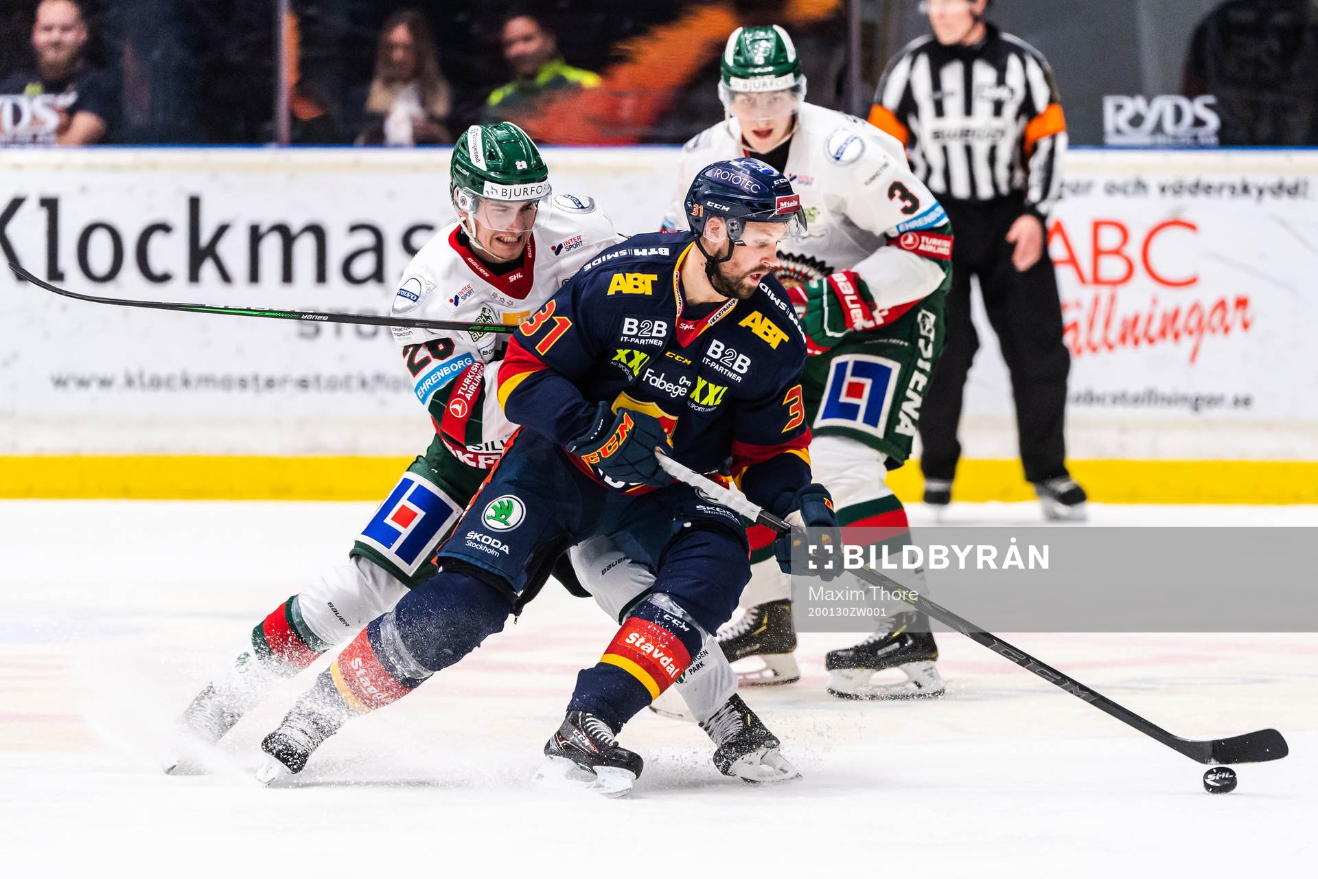 Frölundas Johan Sundström och Djurgårdens Dick Axelsson