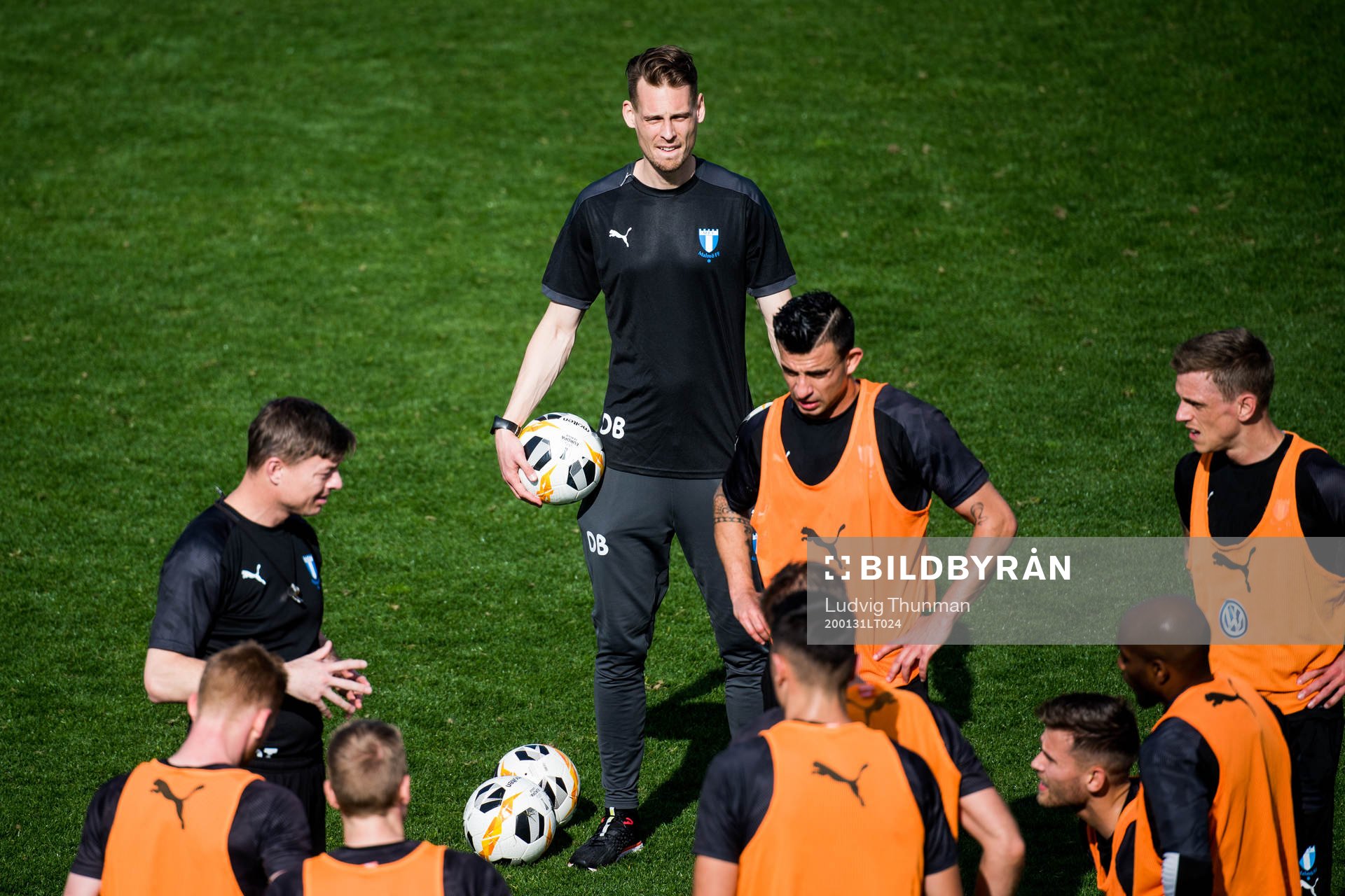 Tränare Jon Dahl Tomasson och assisterande tränare Daniel