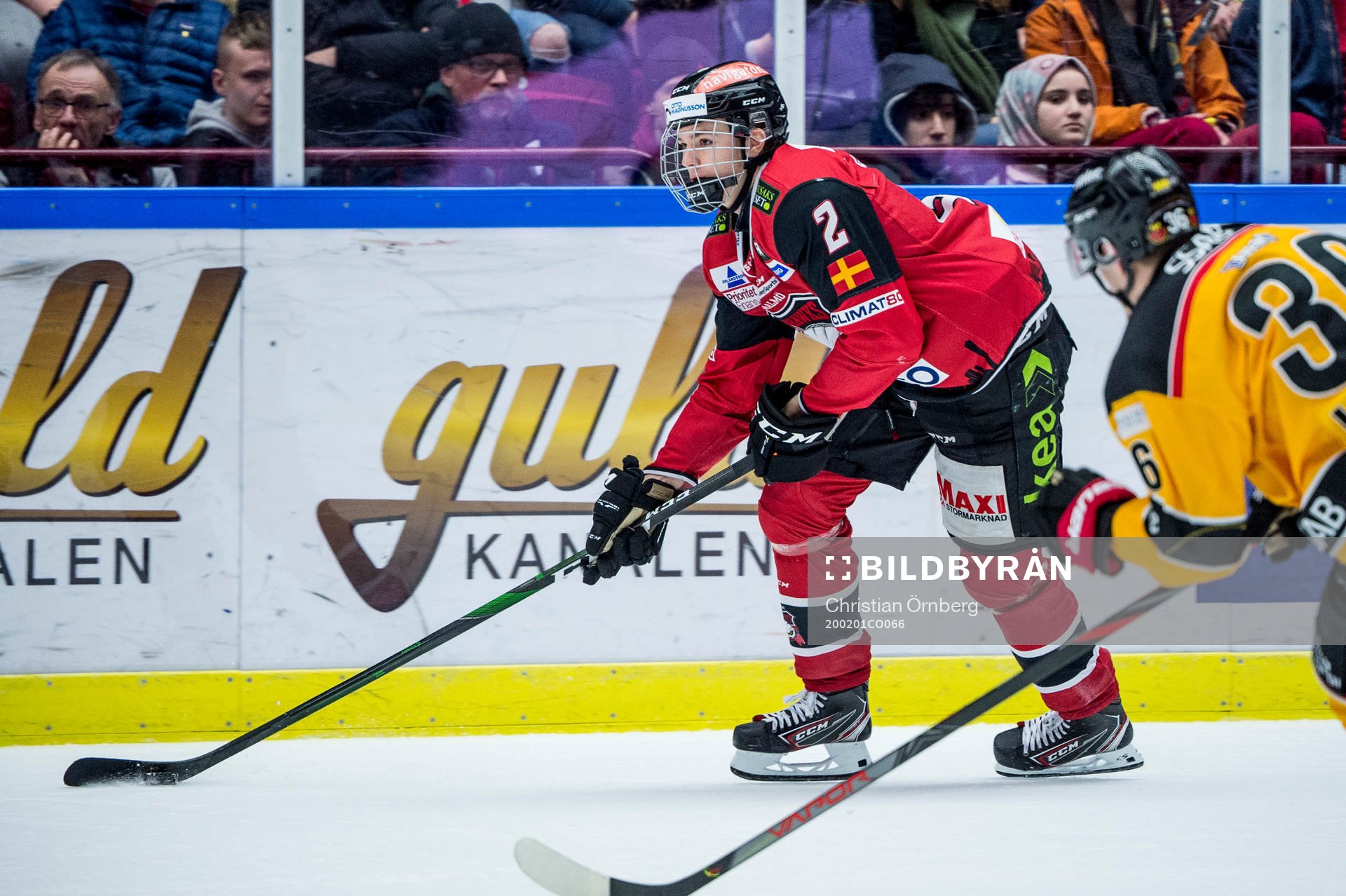Malmö Redhawks Helge Grans och Luleås Emil Larsson
