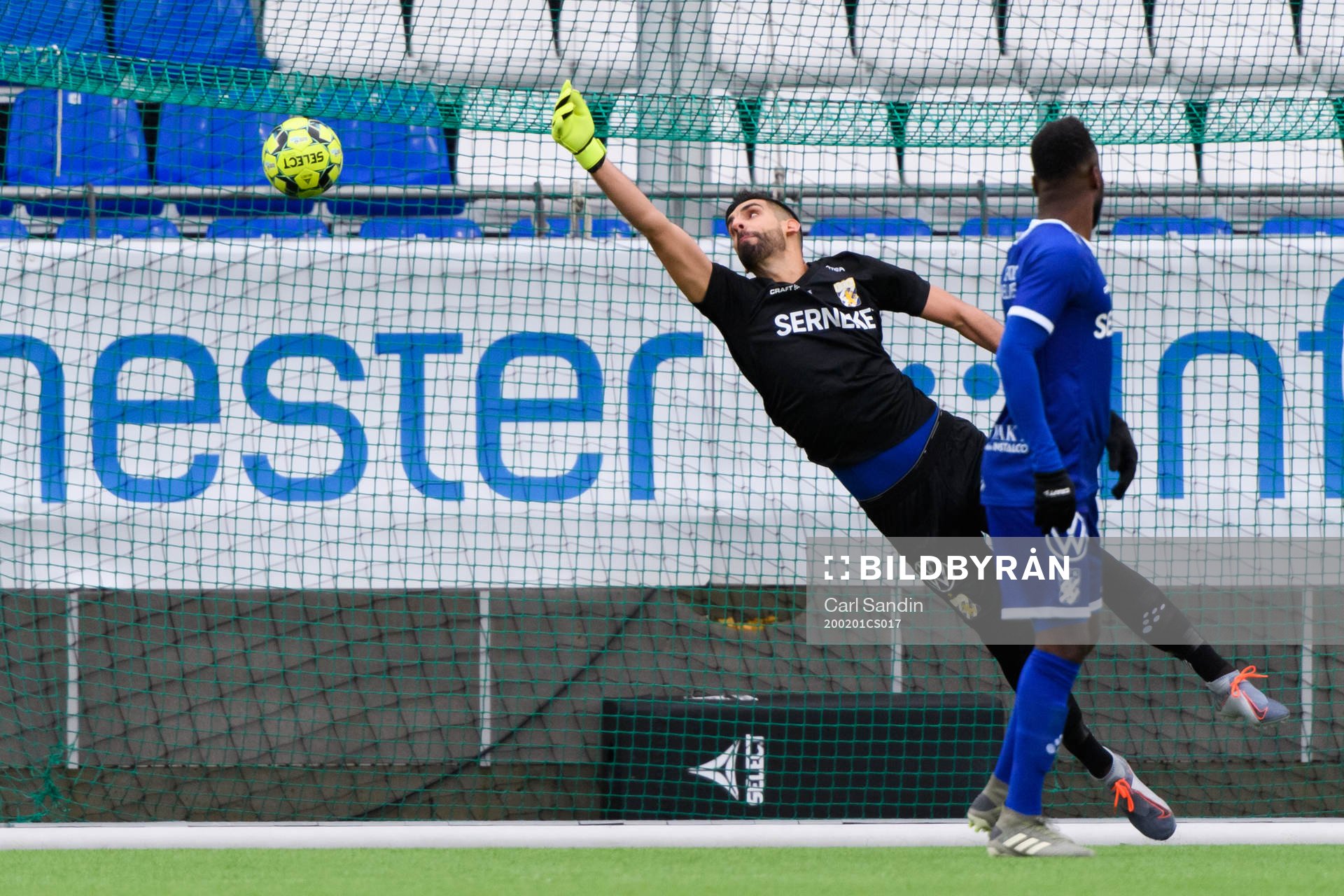 Sarpsborgs Ismaila Coulibaly (ej i bild) gör 1-0 bakom IFK