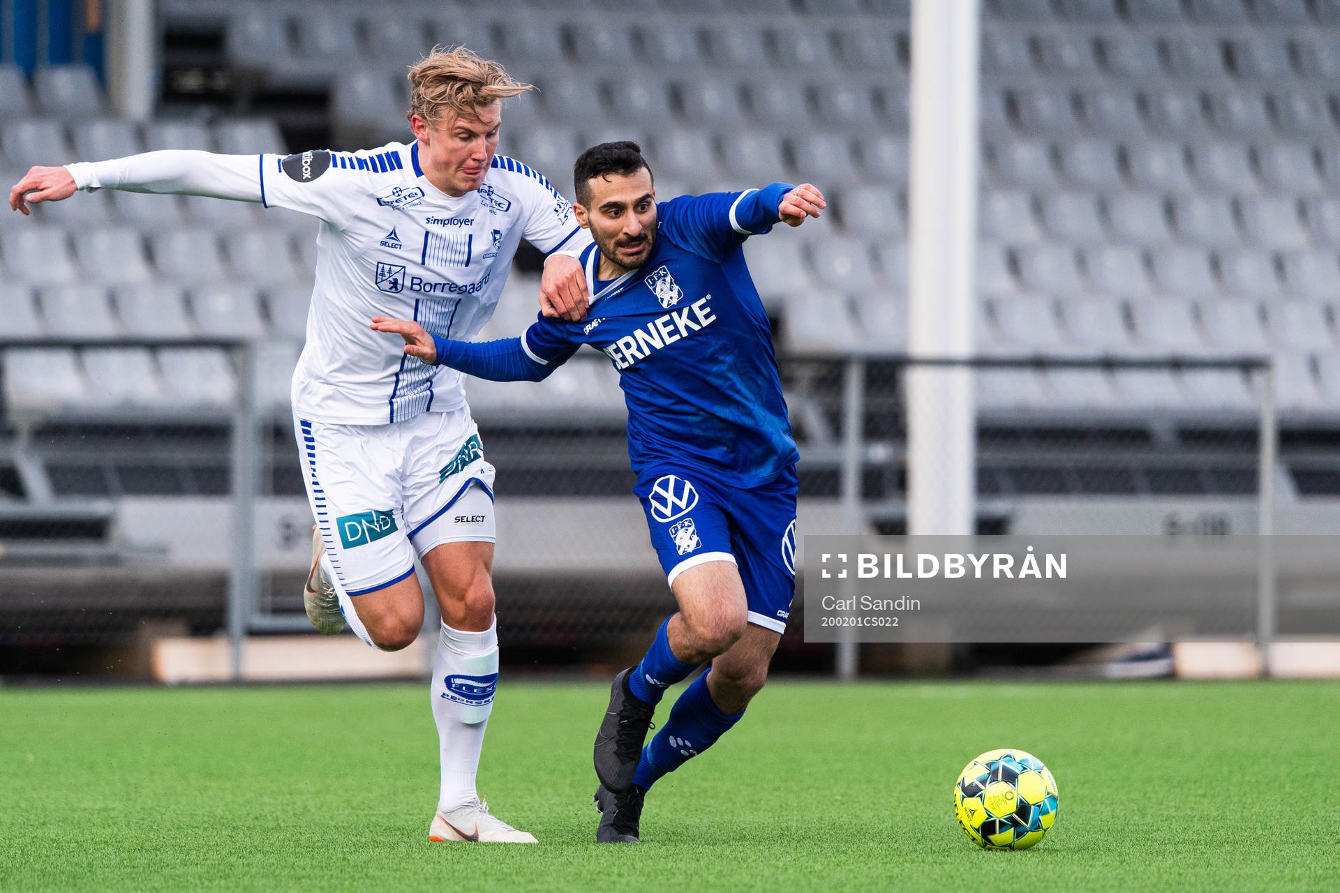 Sarpsborgs Sebastian Jarl och IFK Göteborgs Sargon Abraham
