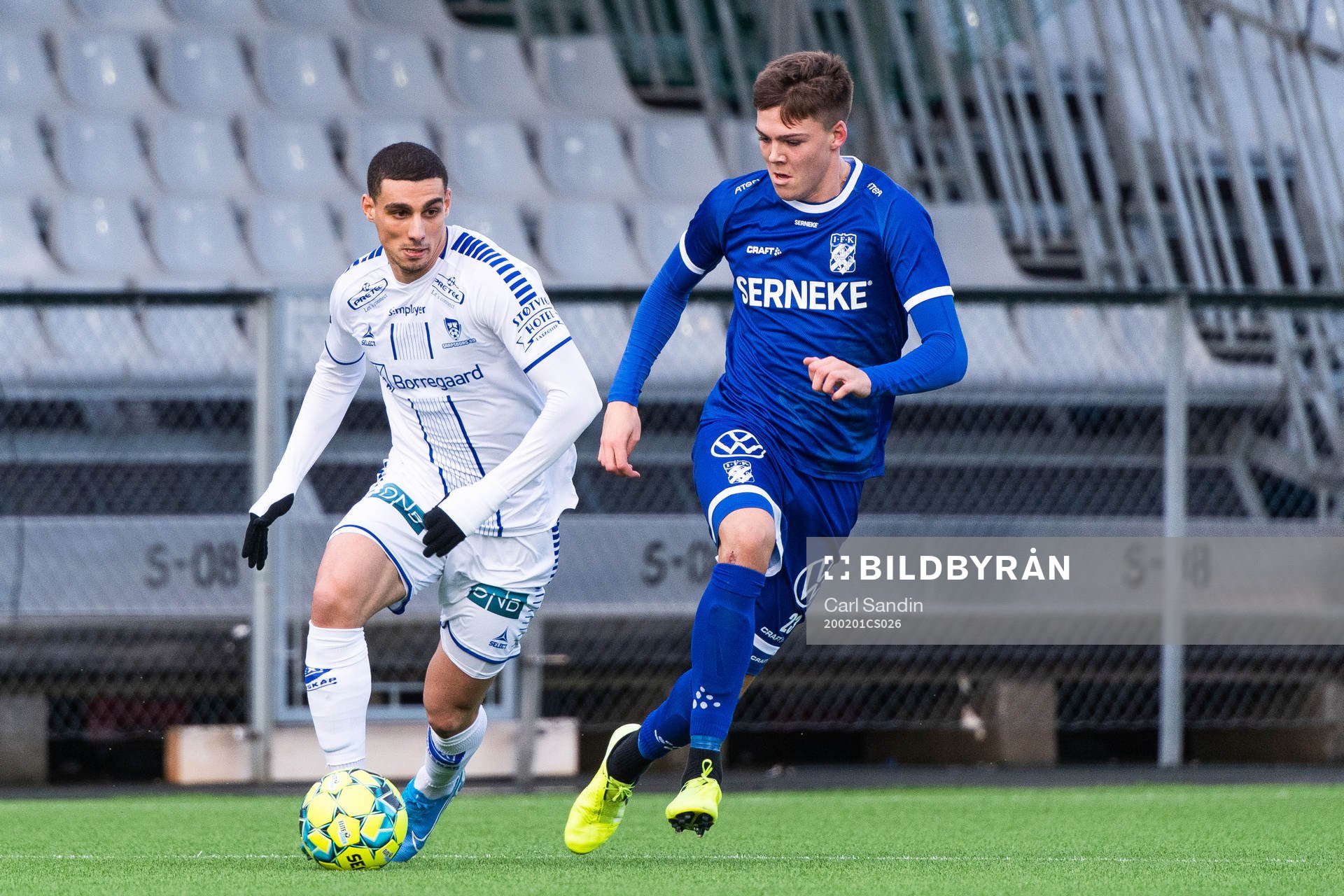Sarpsborgs Mohamed Ofkir och IFK Göteborgs Emil Holm