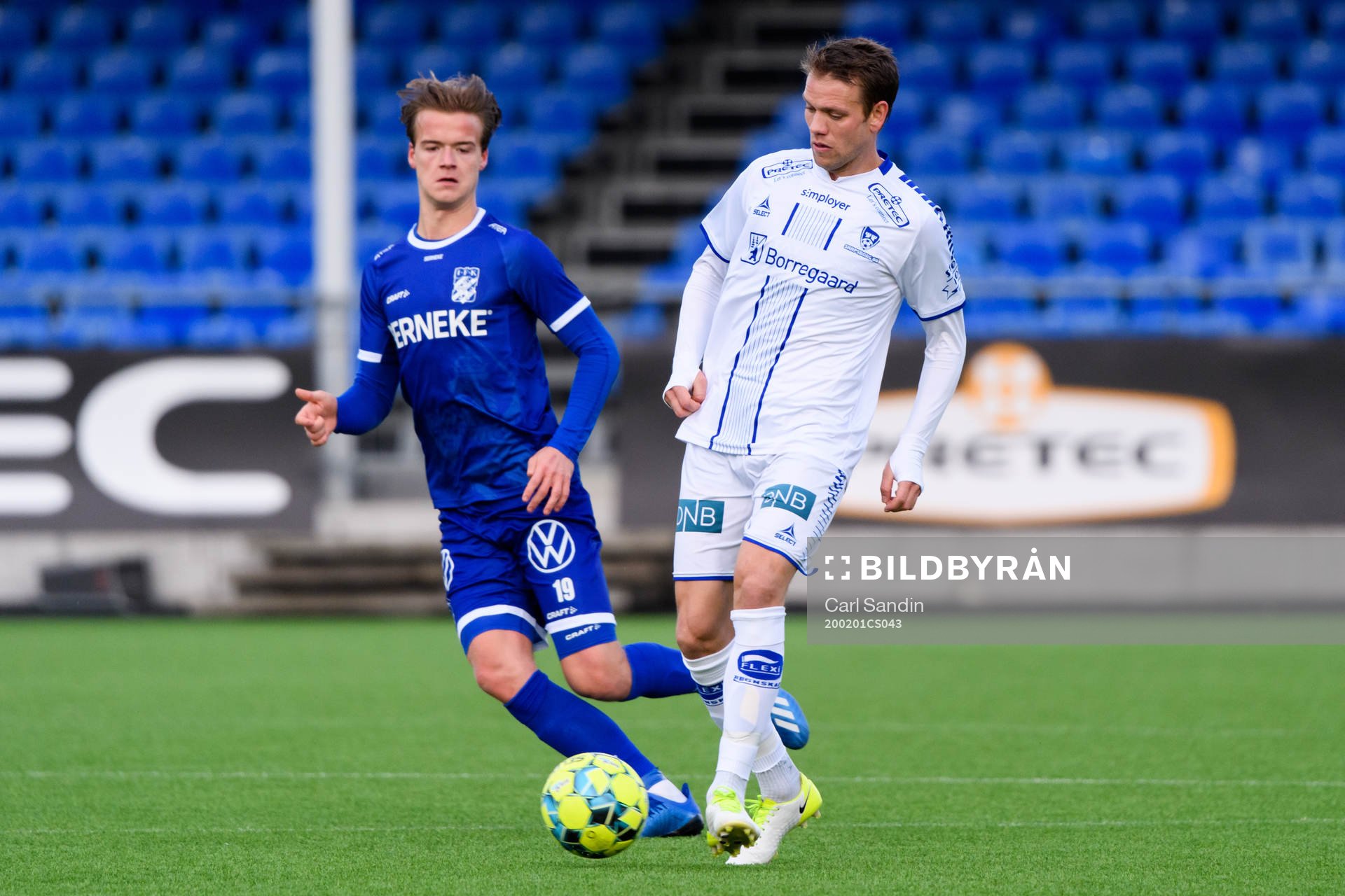IFK Göteborgs August Erlingmark och Sarpsborgs Ole Jørgen